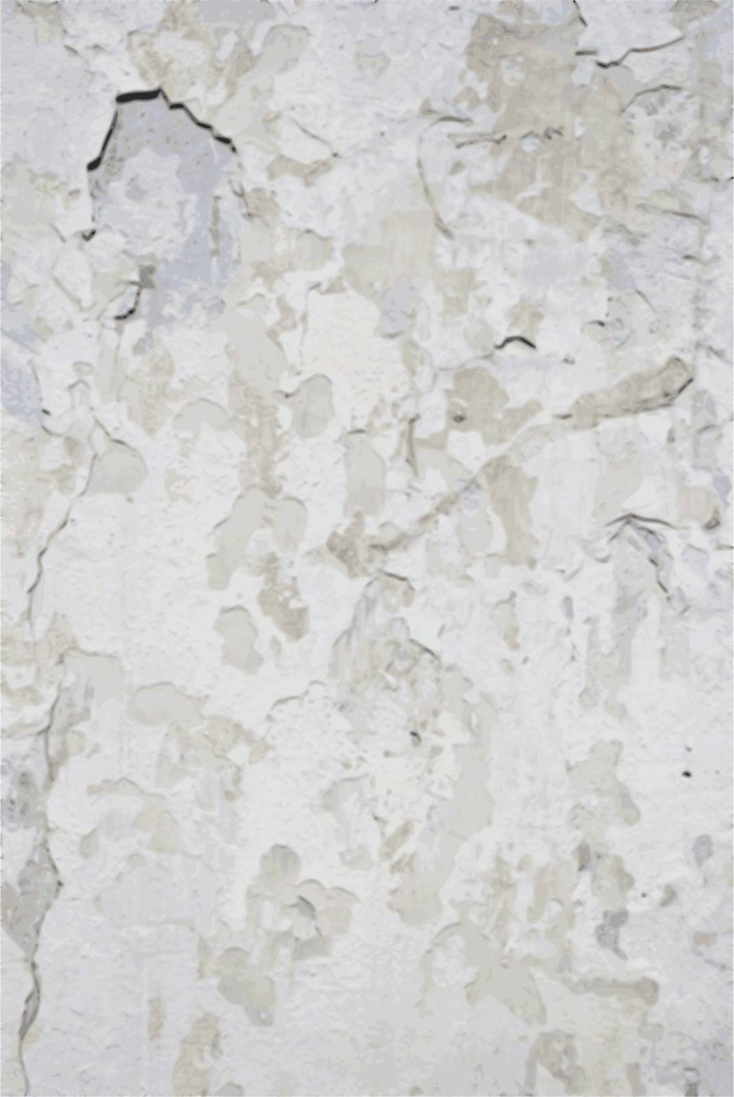 Vector Grungy White Concrete Wall Background by H2Oshka