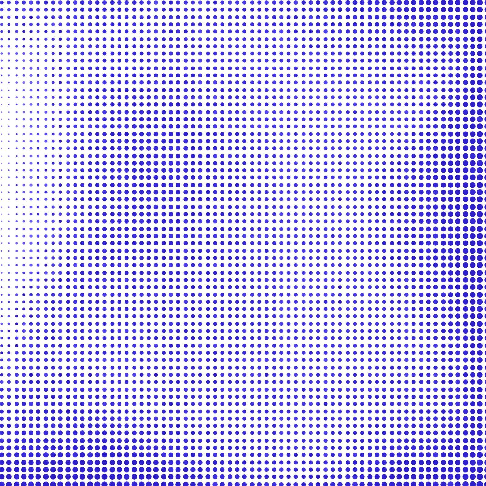 Blue Halftone Background. Blue Dotted Halftone Pattern