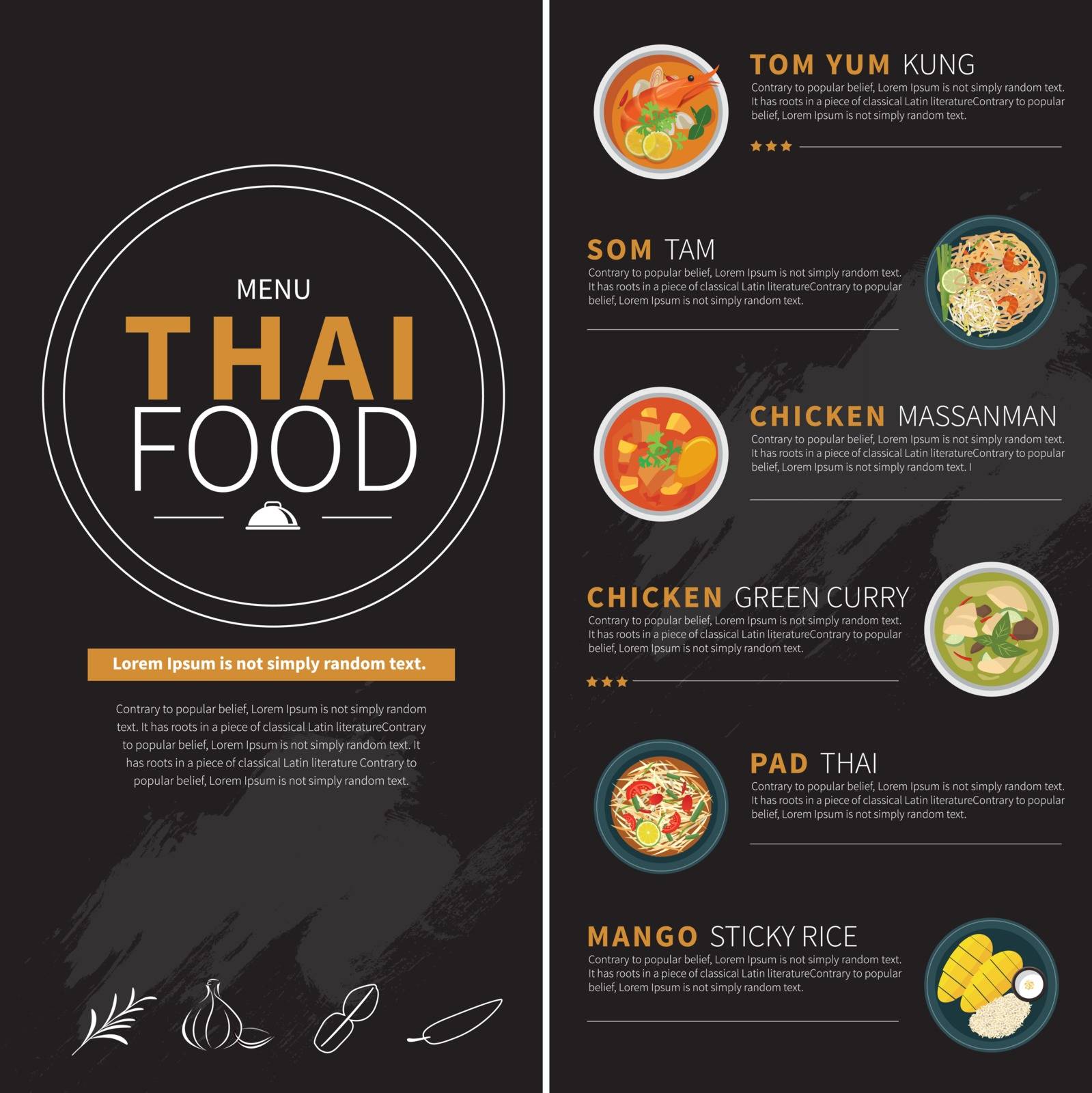 thai food menu