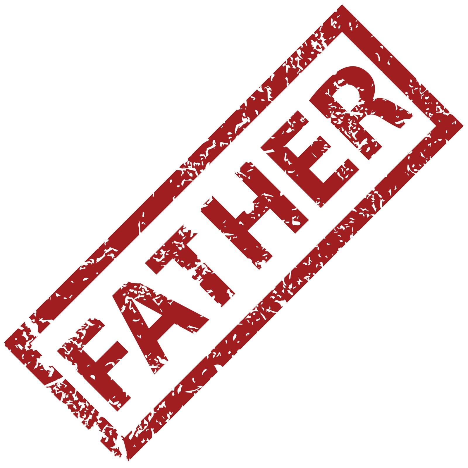 Father grunge rubber stamp on a white background. Vector illustration