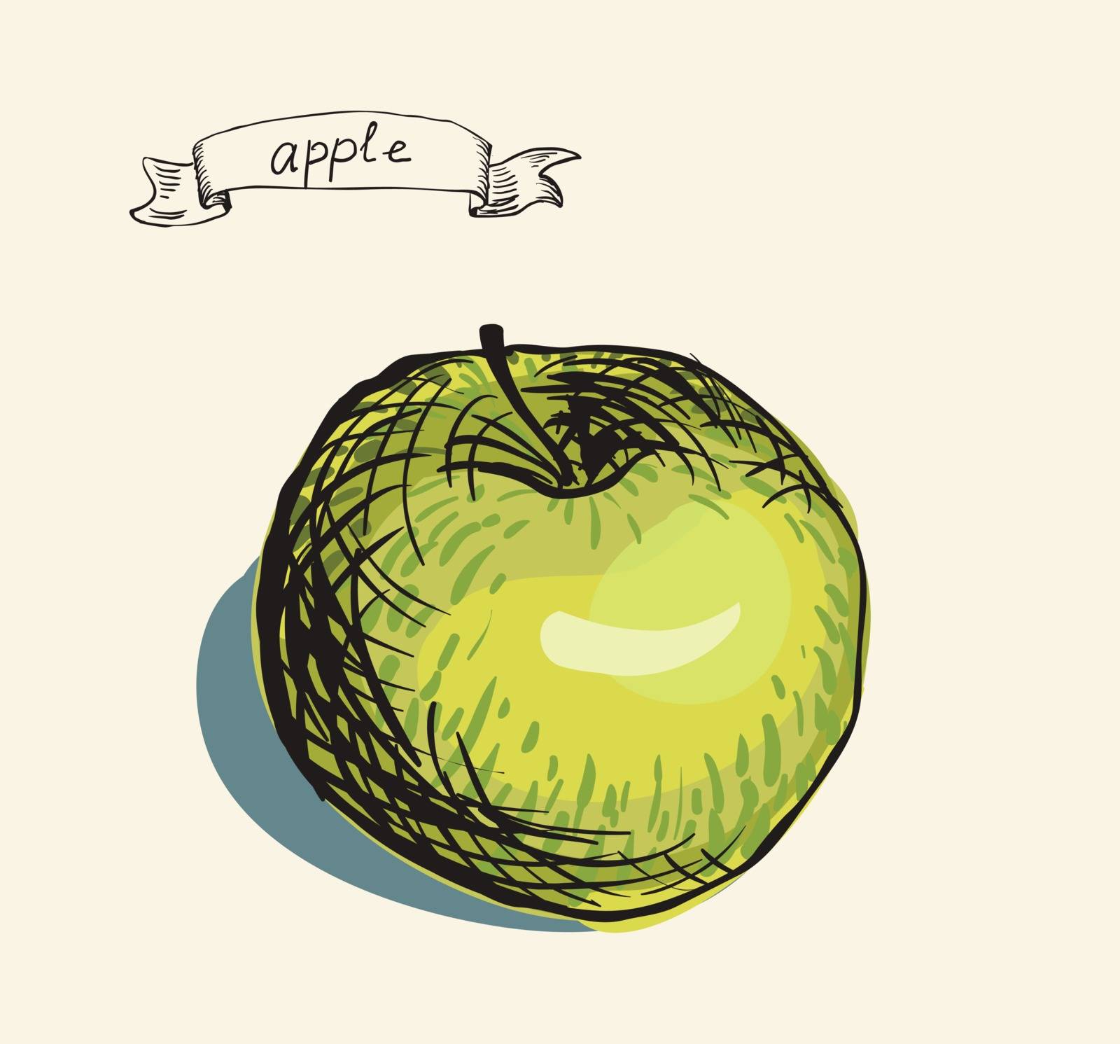 fresh useful eco-friendly apple by OlgaBerlet