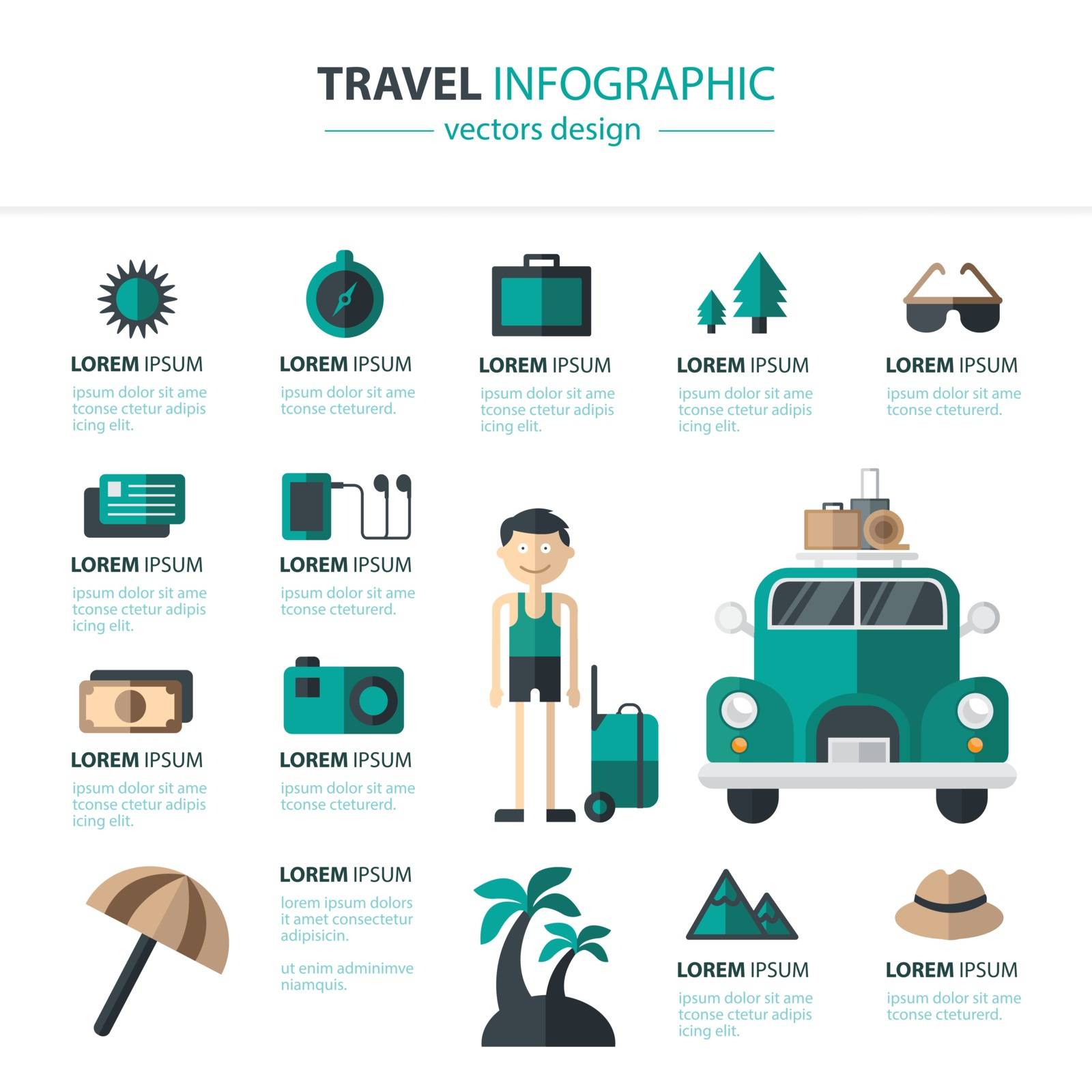 Travel Preparation Infographics
