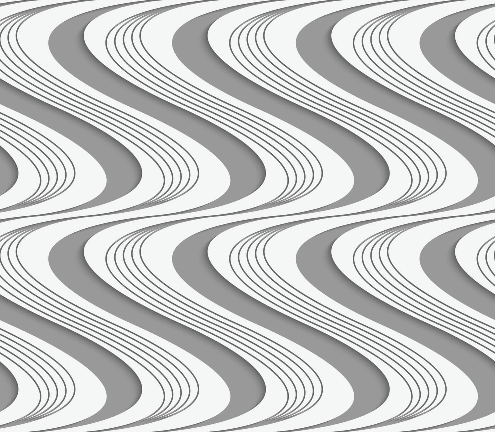 Perforated paper with vertical striped and solid waves by Zebra-Finch