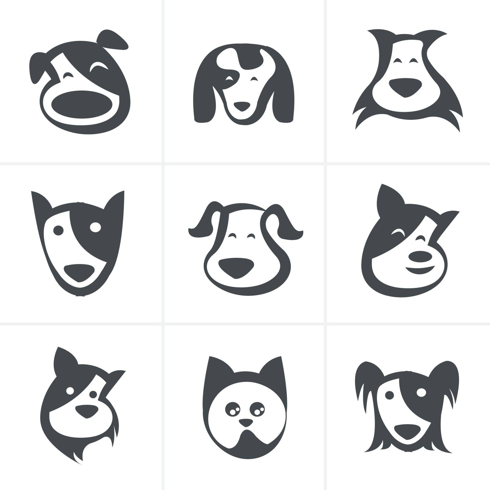 fun dog icon vector by iconmama