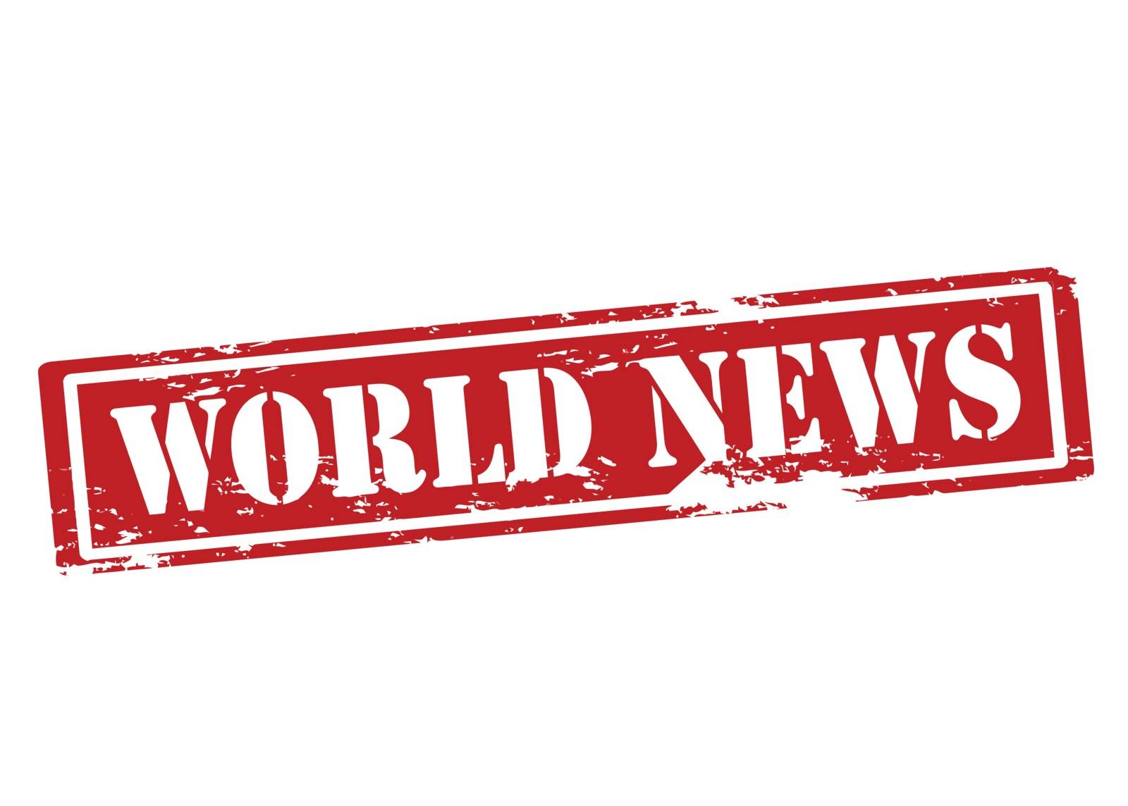 Rubber stamp with text world news inside, vector illustration