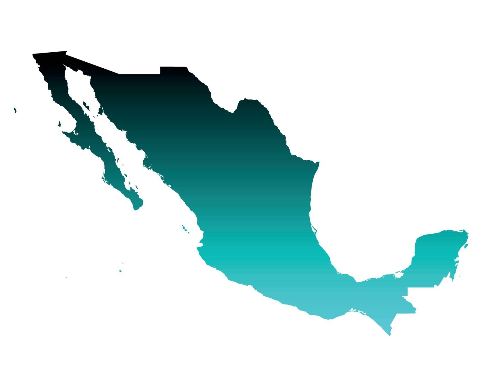 Map of Mexico by rbiedermann