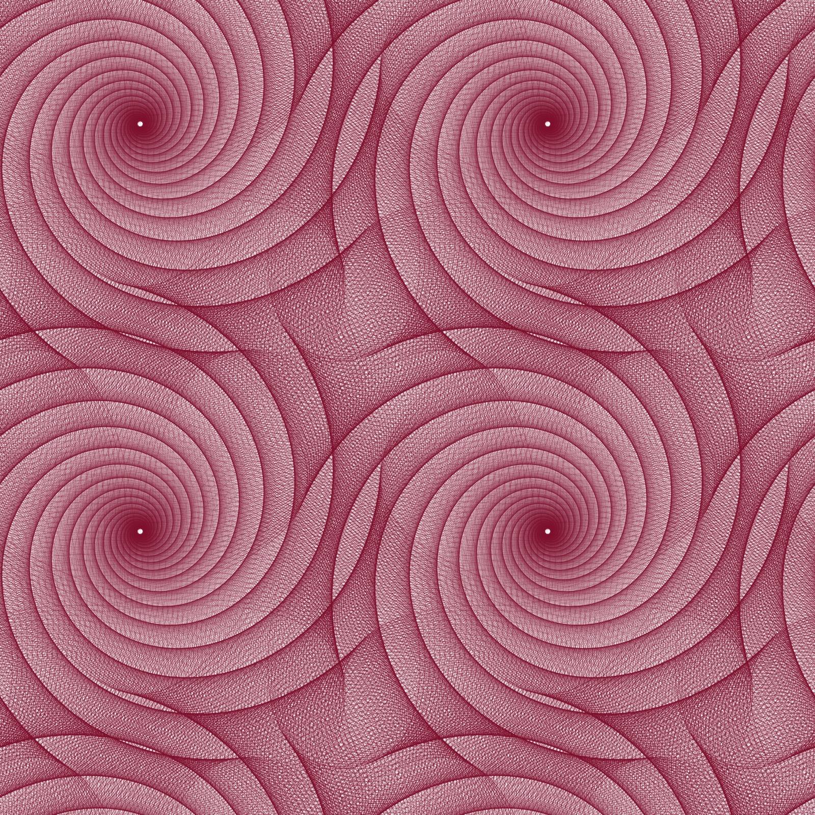 Maroon repeating fractal curved line pattern  by davidzydd