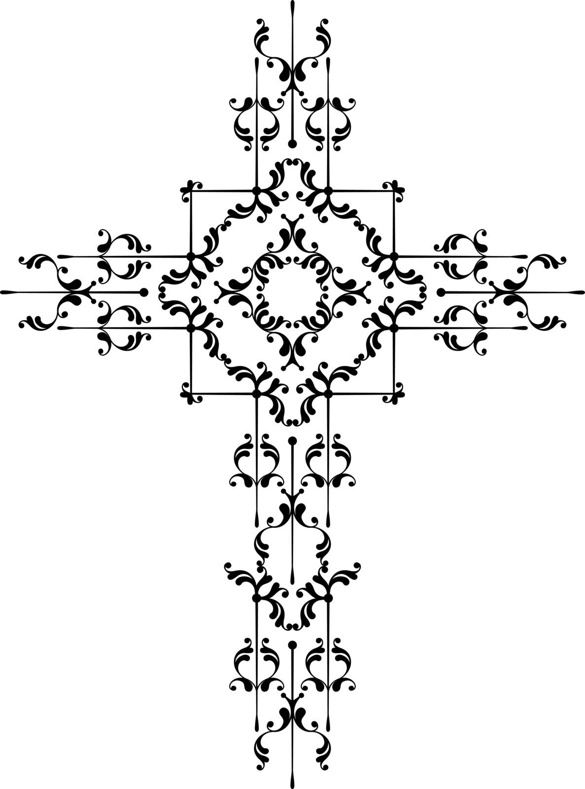 Cross Christian Design Vector Art