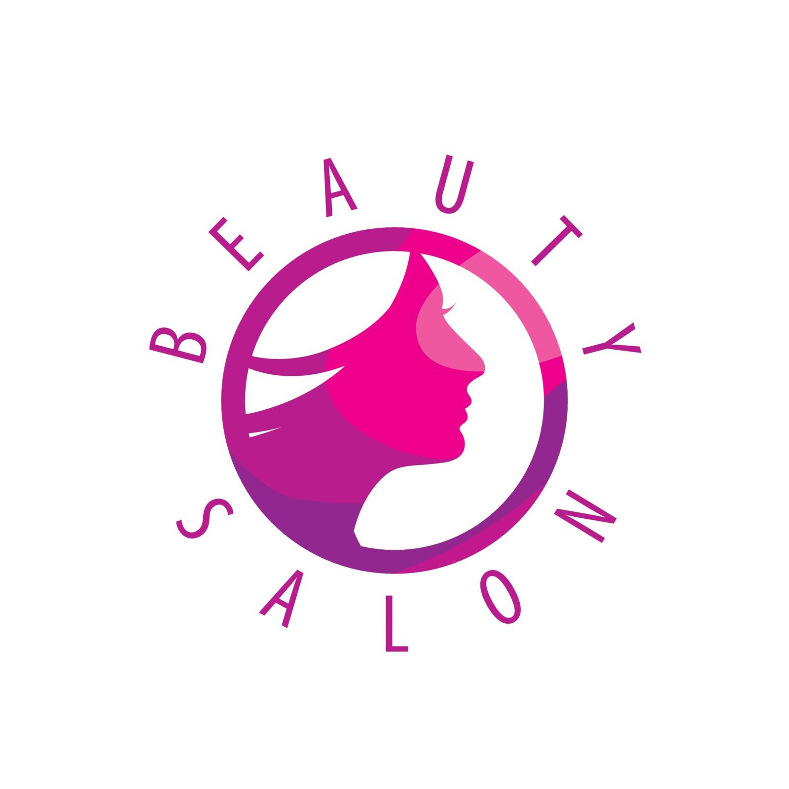 Beauty Female Face Logo Design.Cosmetic salon logo design. Creative Woman Face Vector