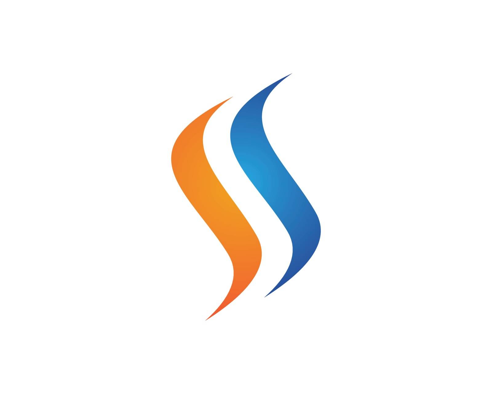 S letter logo, volume icon design template element