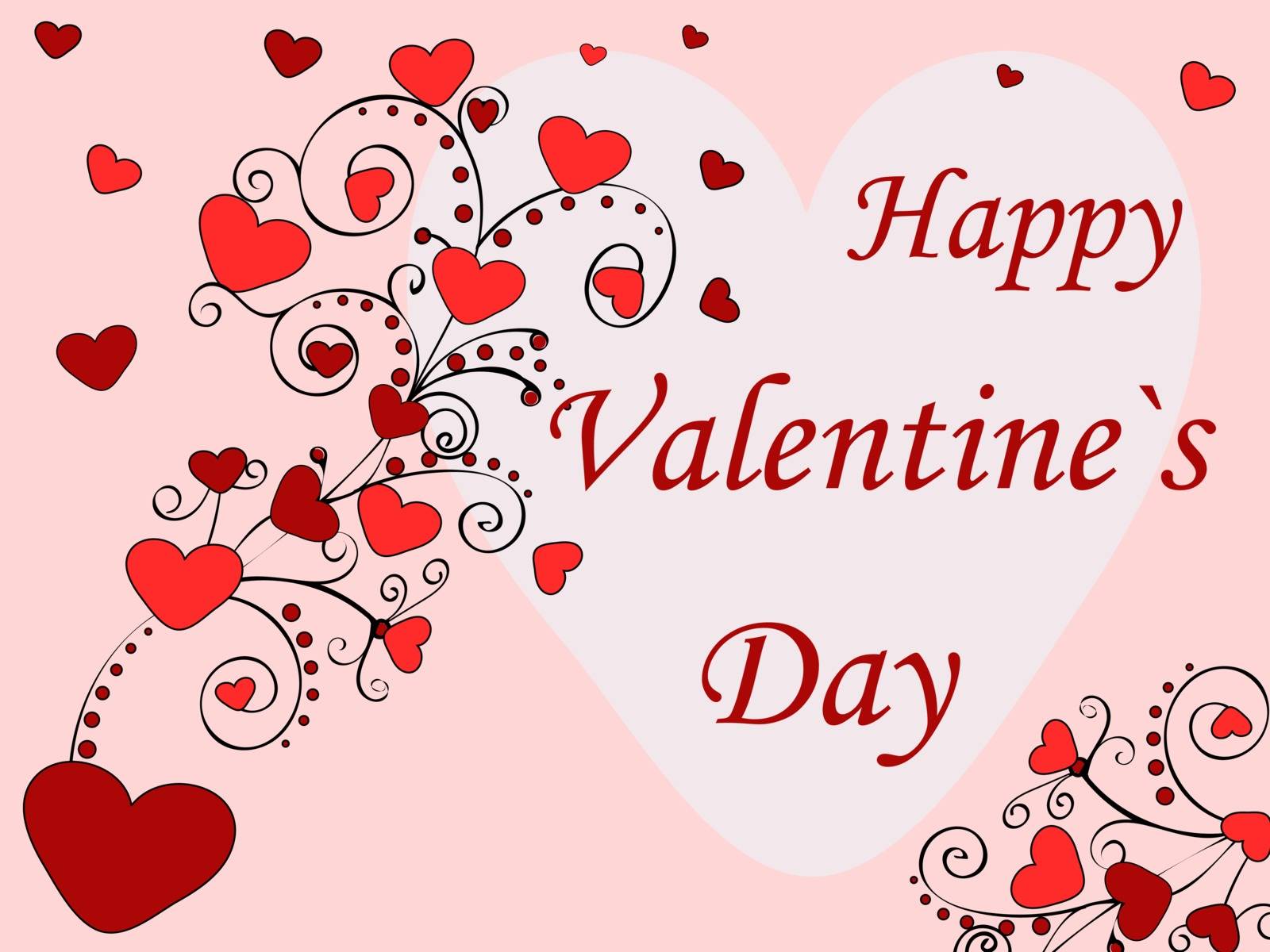 Happy Valentines day holiday card by kozyrevaelena