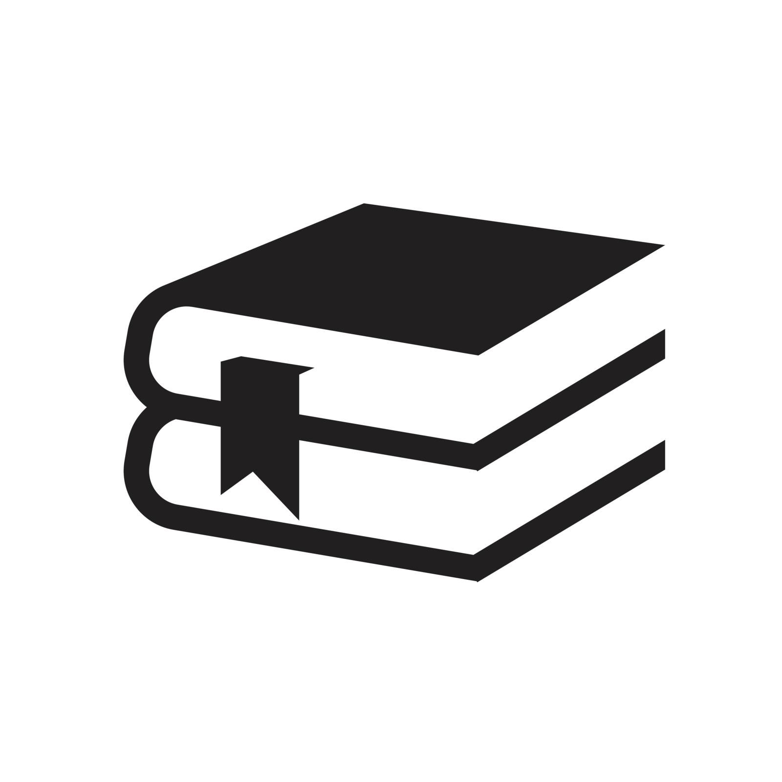Simple set of books icon