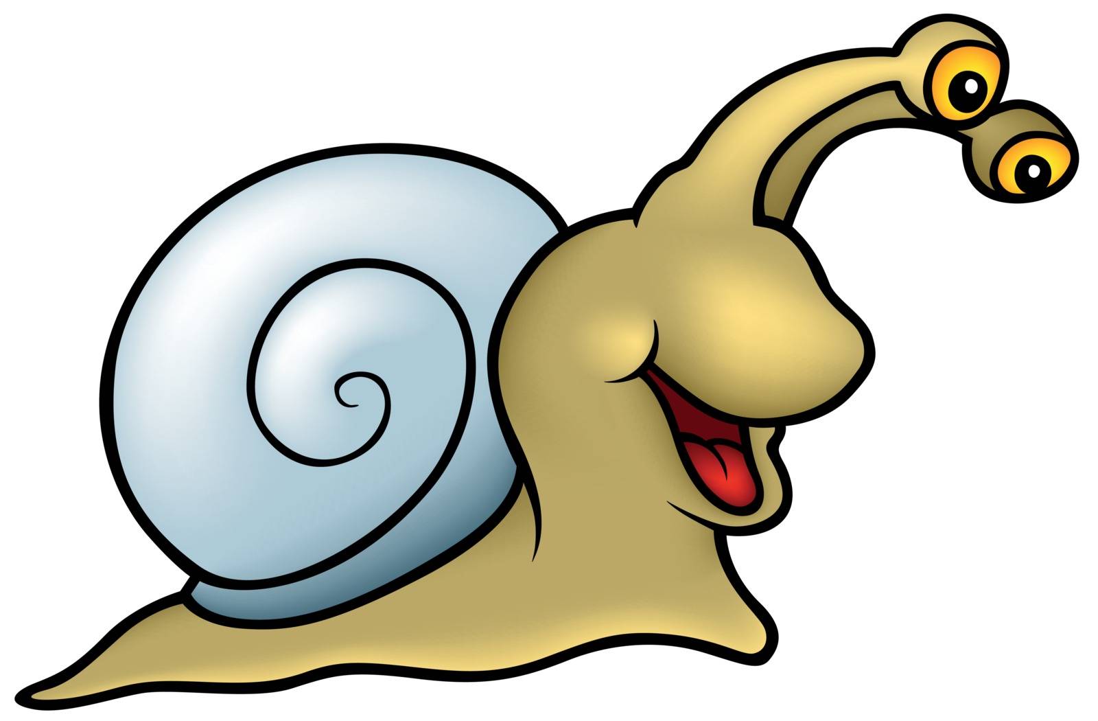 Cheerful Snail by illustratorCZ