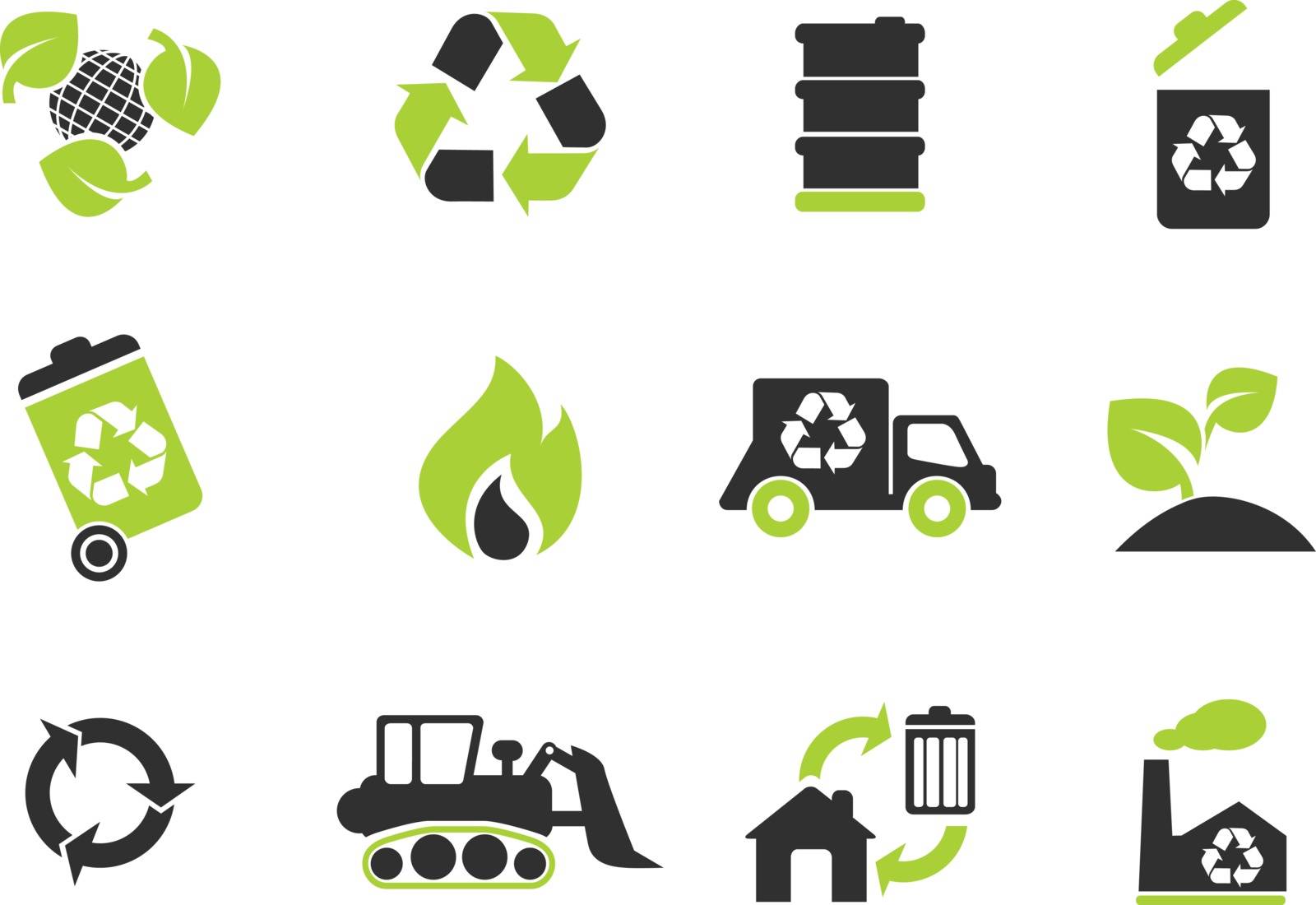 Recycle simply symbols for web and user interface