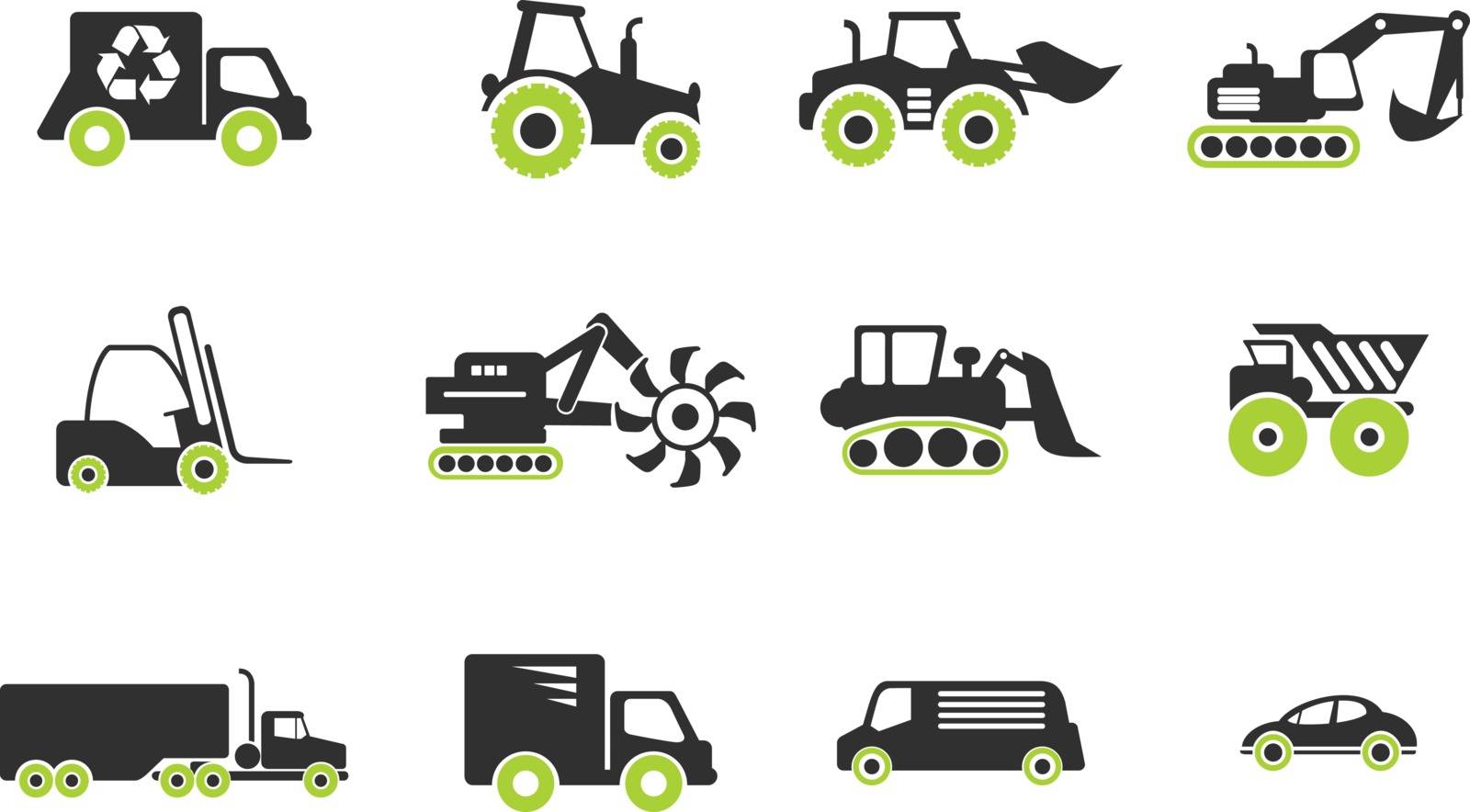 Transportation simply icons for web and user interface