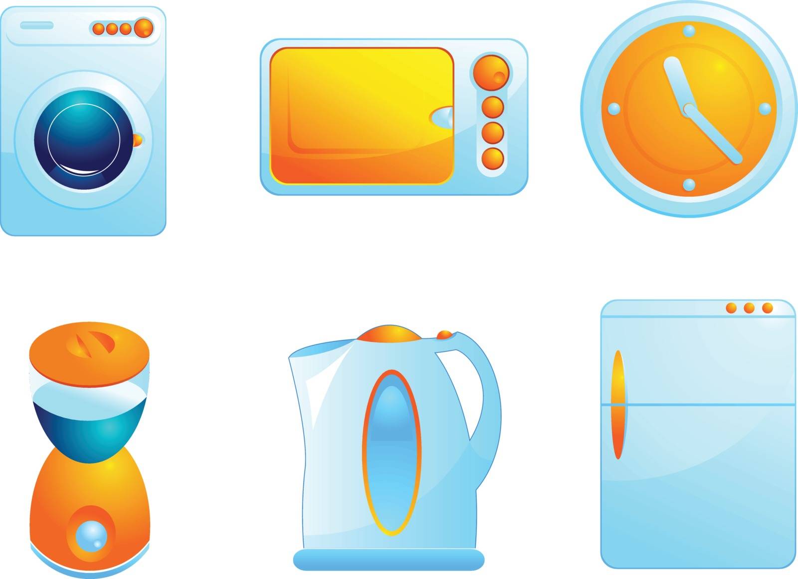 Home equipment icons by ayax