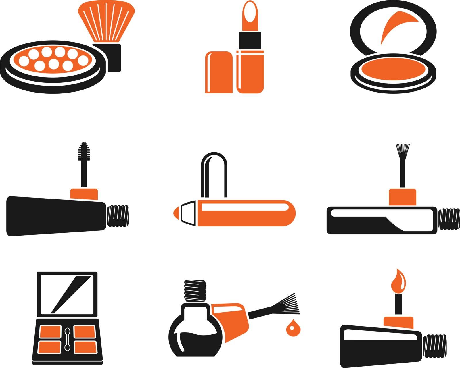 make-up products  simply symbols for web and user interface