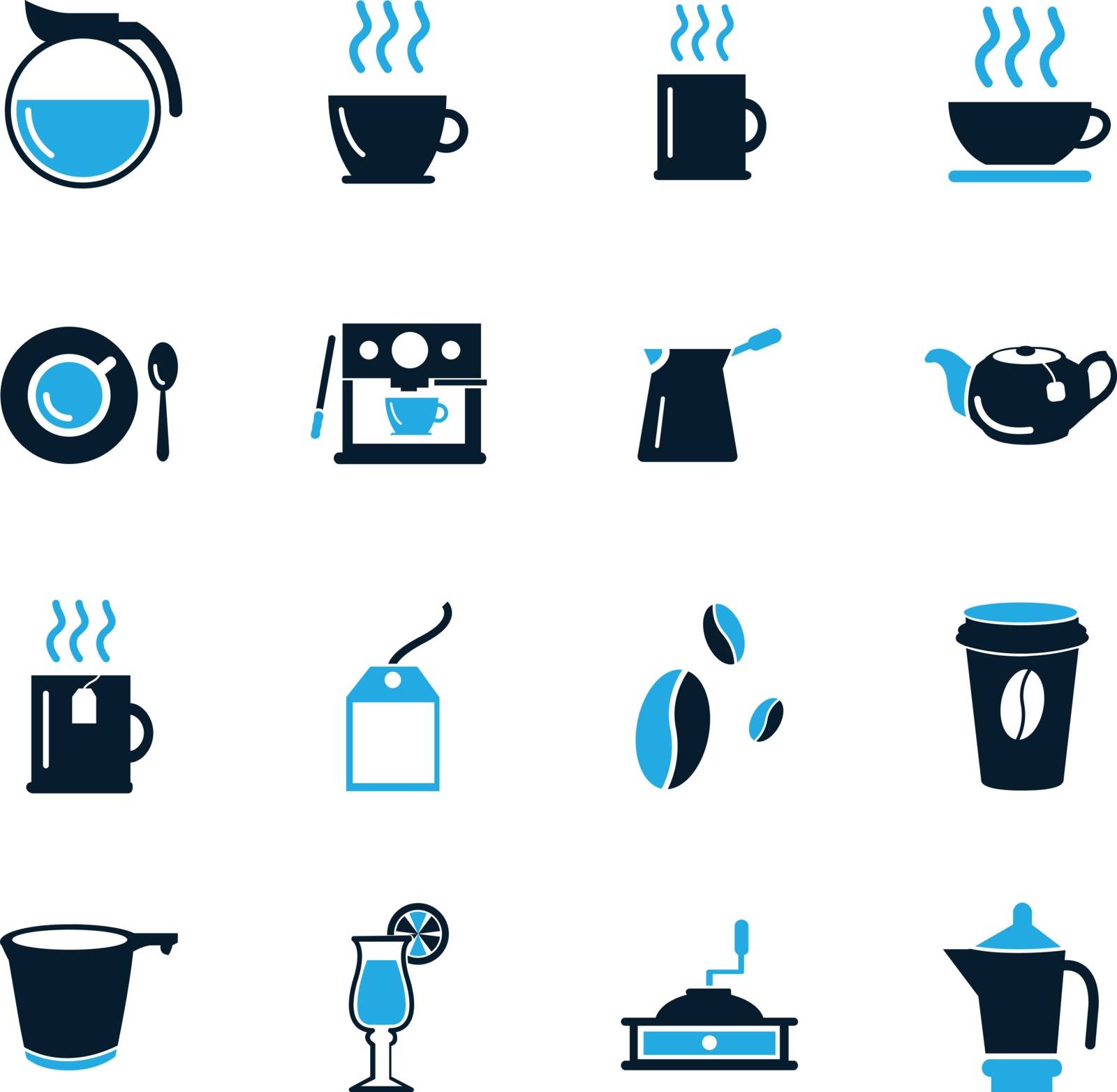 Cafe icons set by ayax