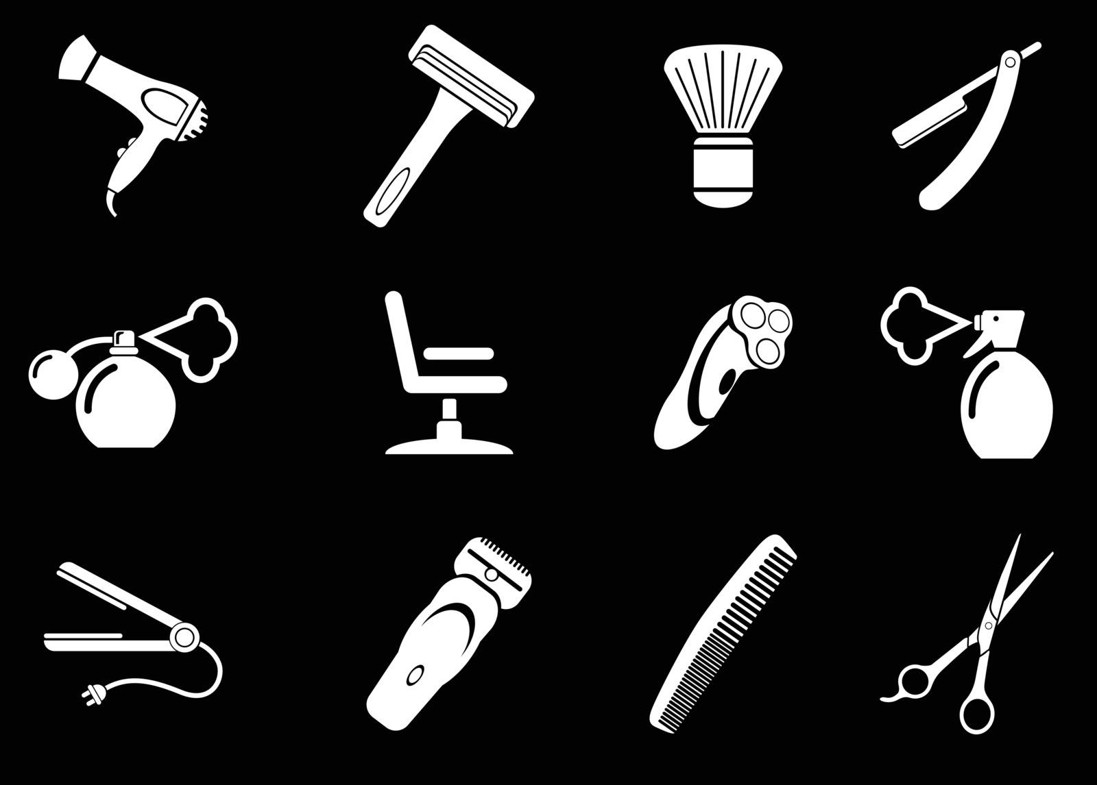 Barbershop  simply symbol for web icons and user interface
