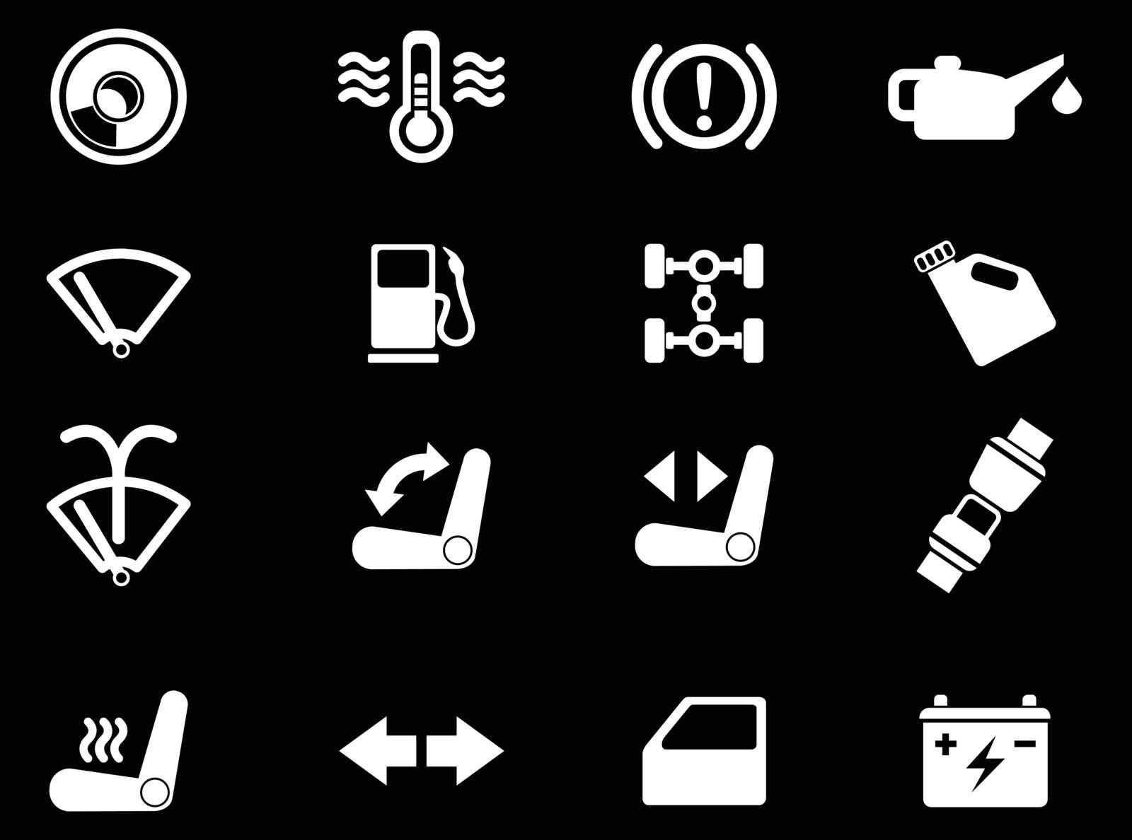 Car interface simply symbol for web icons and user interface