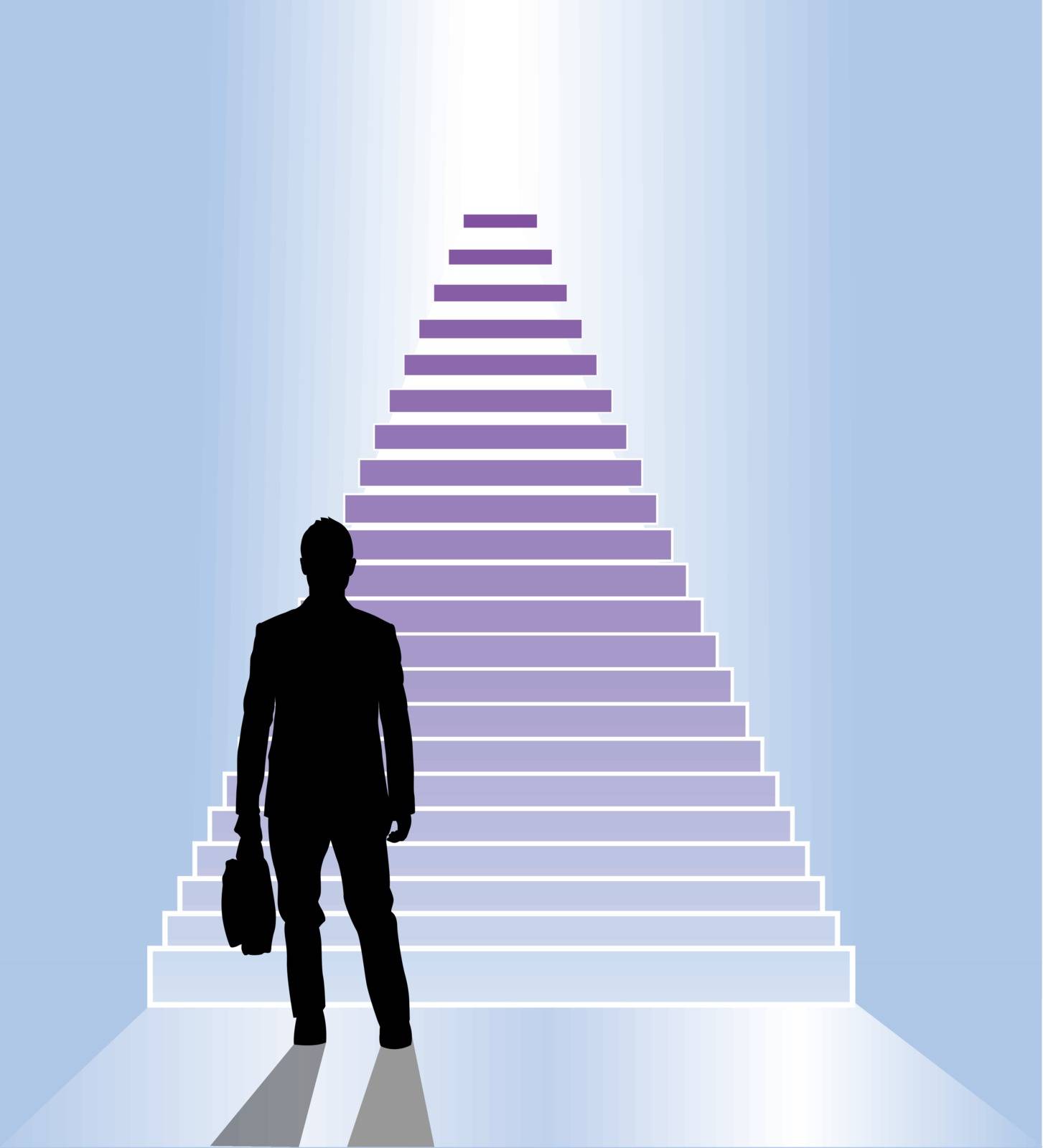 business staircase vector in eps10