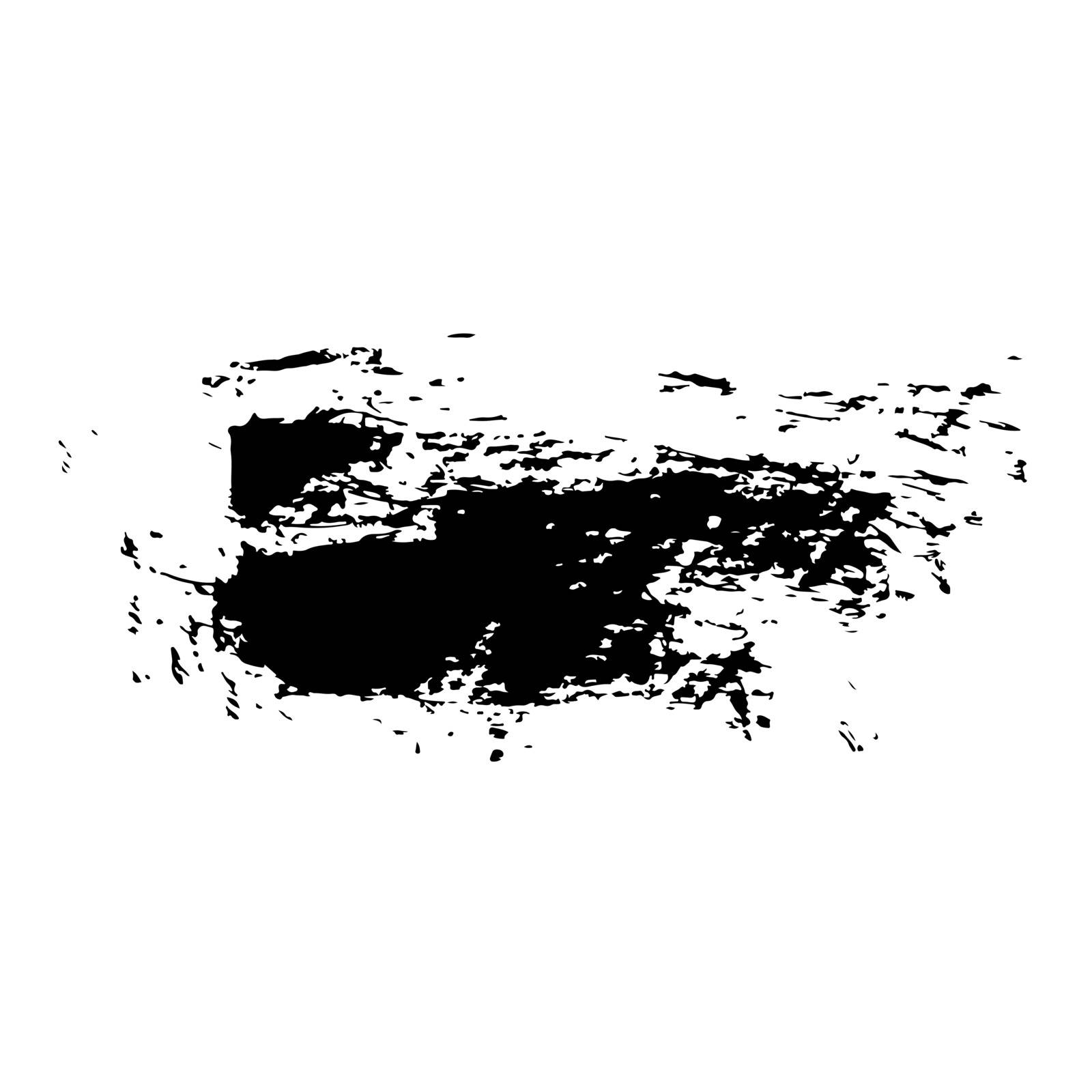 Vector grunge brush stroke ink. Black and white. Abstract background element. Design element