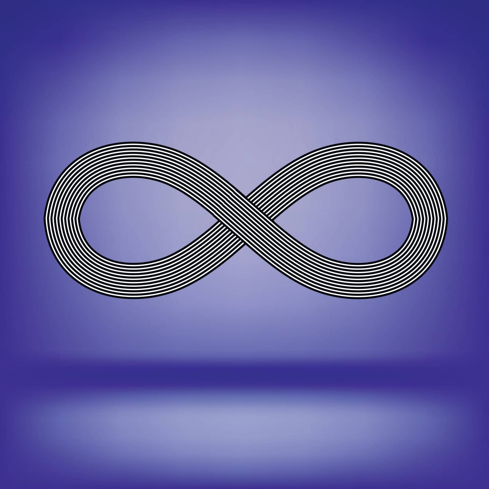 Striped Infinity Icon by valeo5