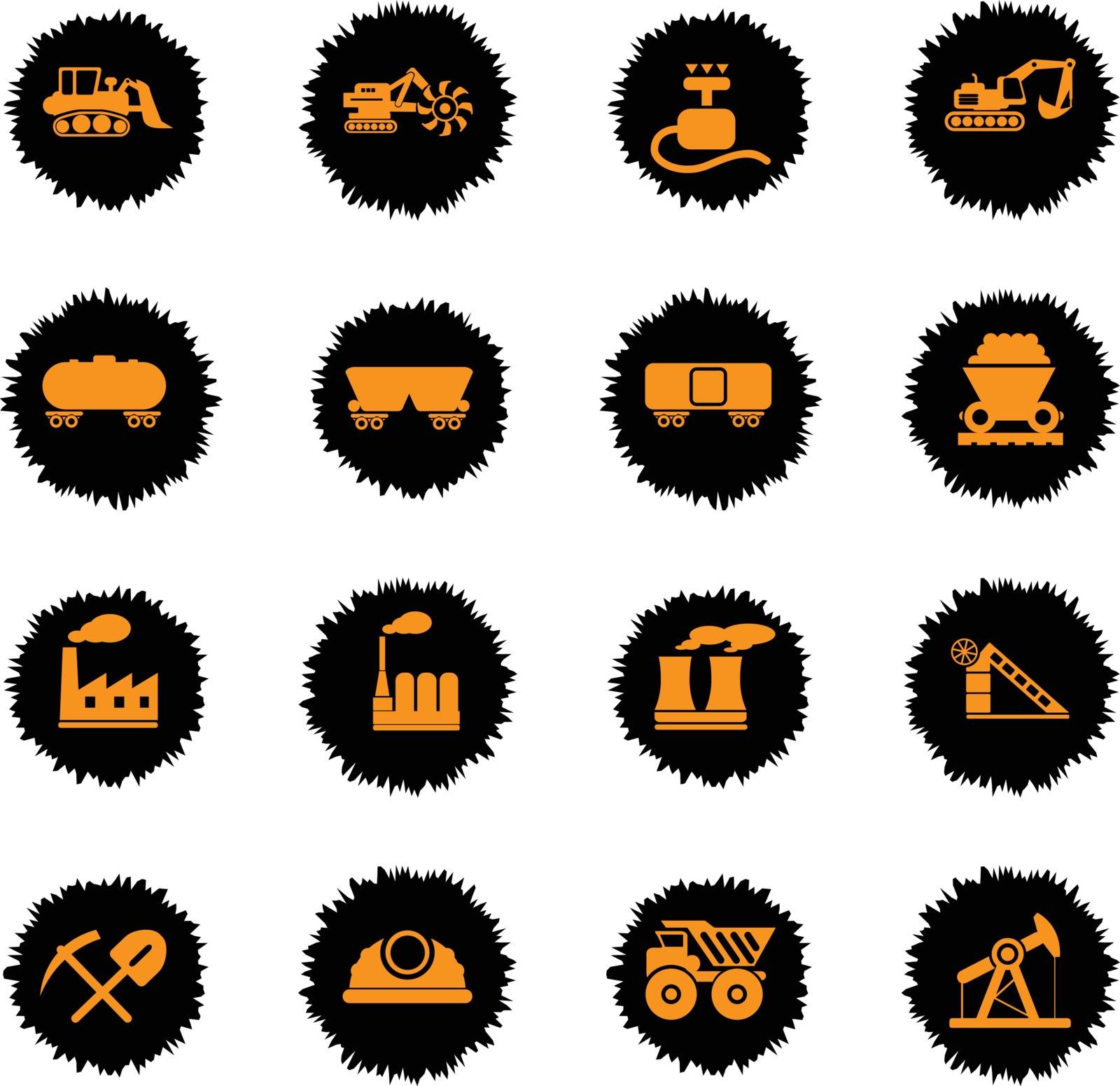 Factory and Industry Symbols in eps 10