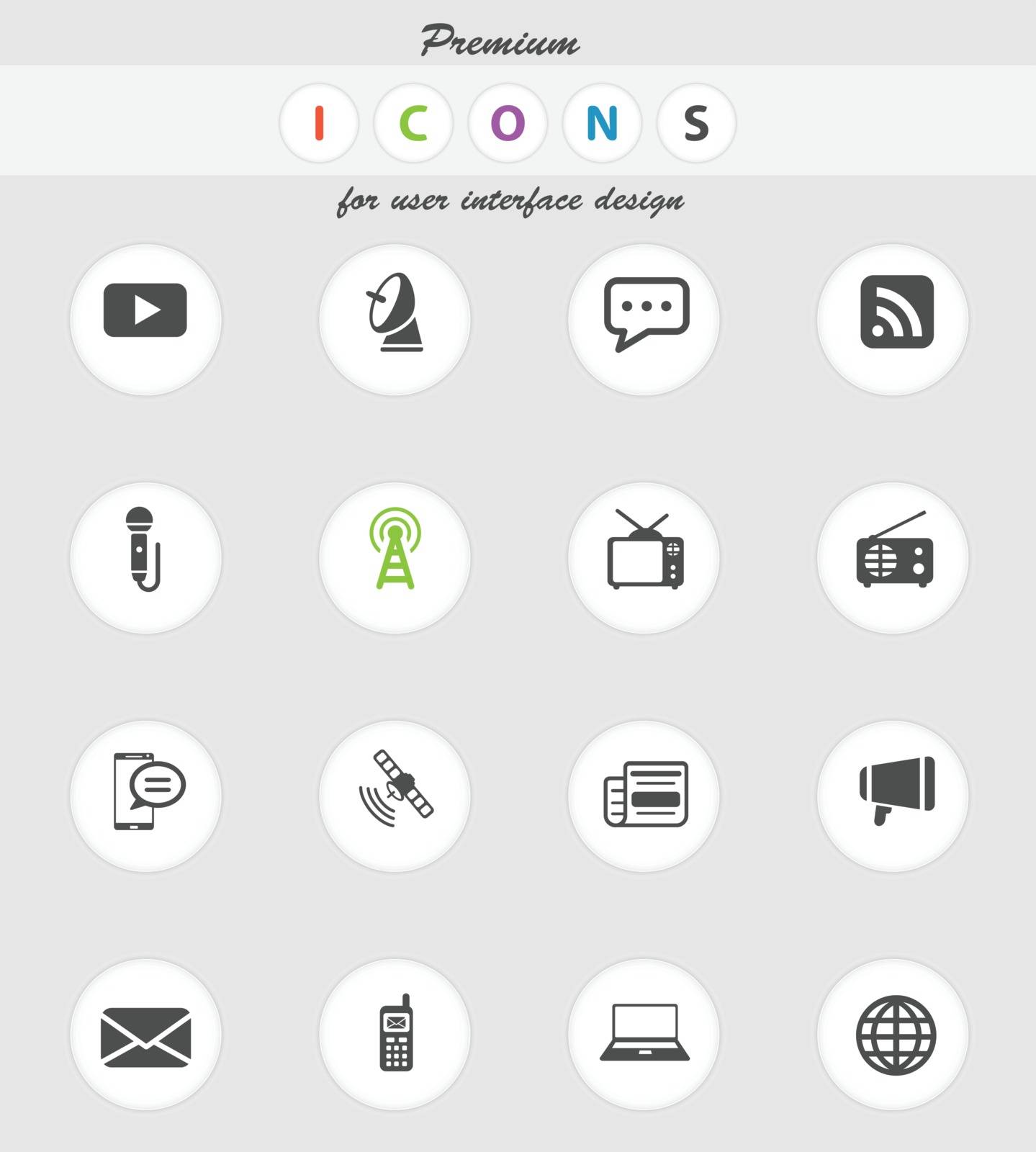 Media simply icons by ayax