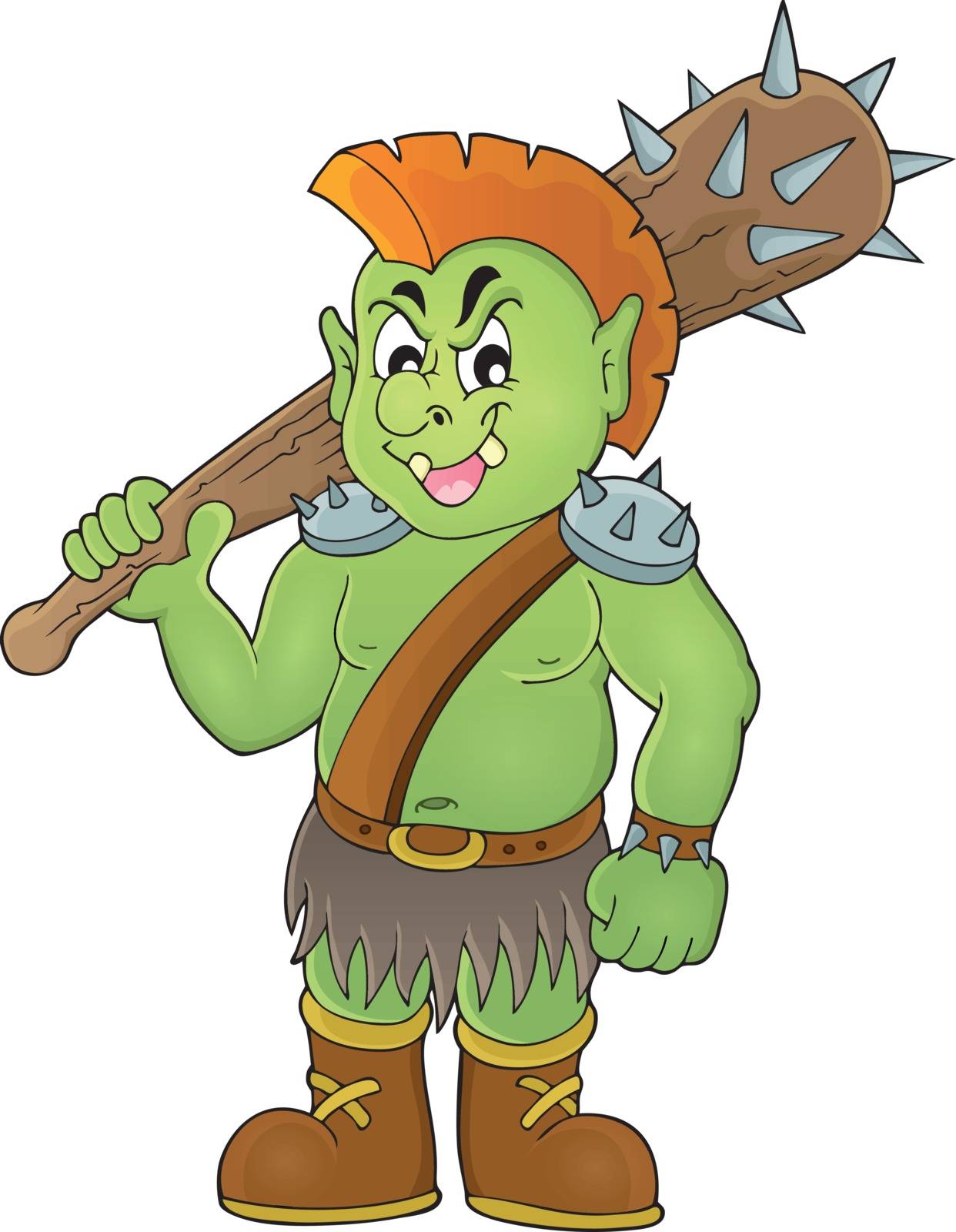 Orc theme image 1 - eps10 vector illustration.