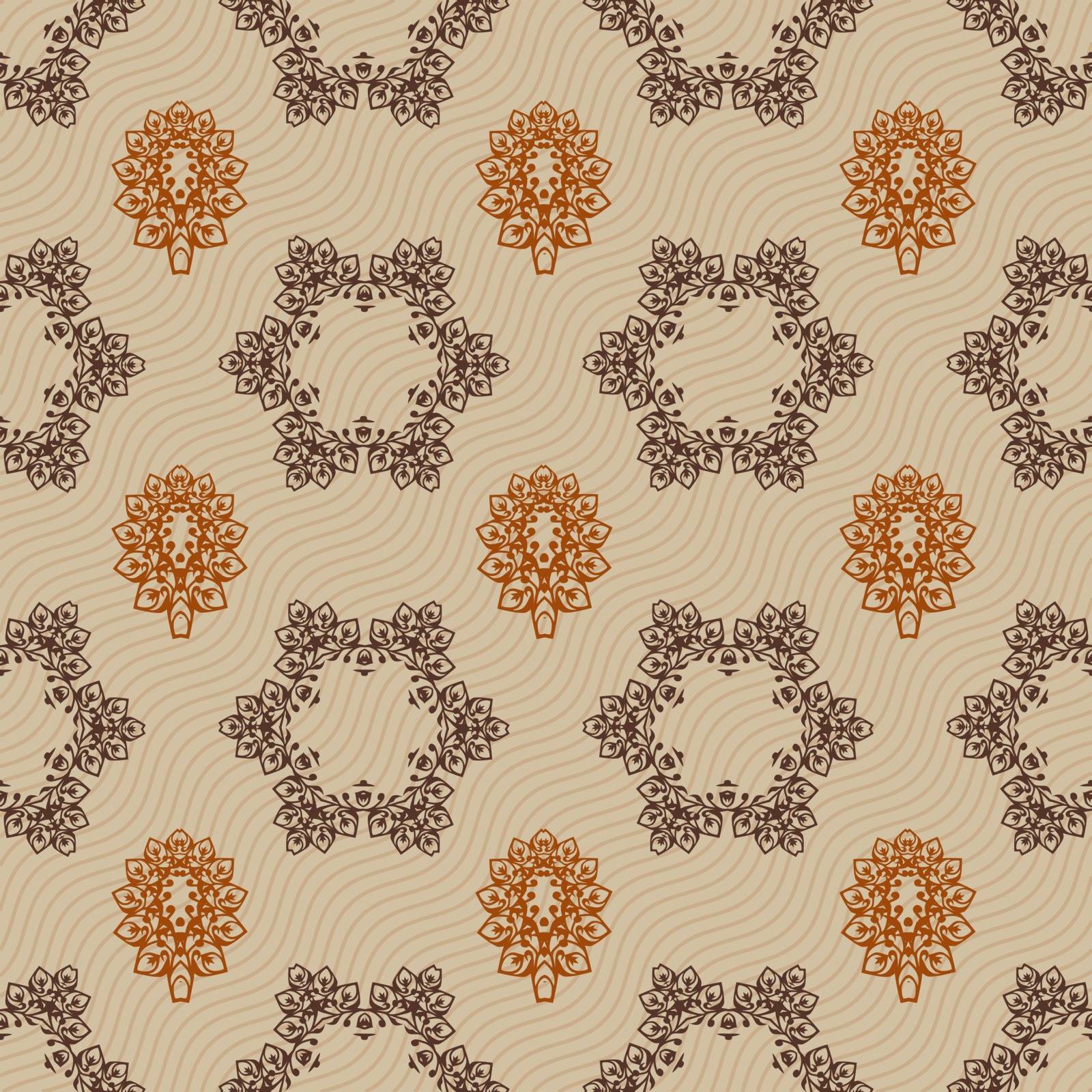 Seamless ornament pattern vector tile by stocklady