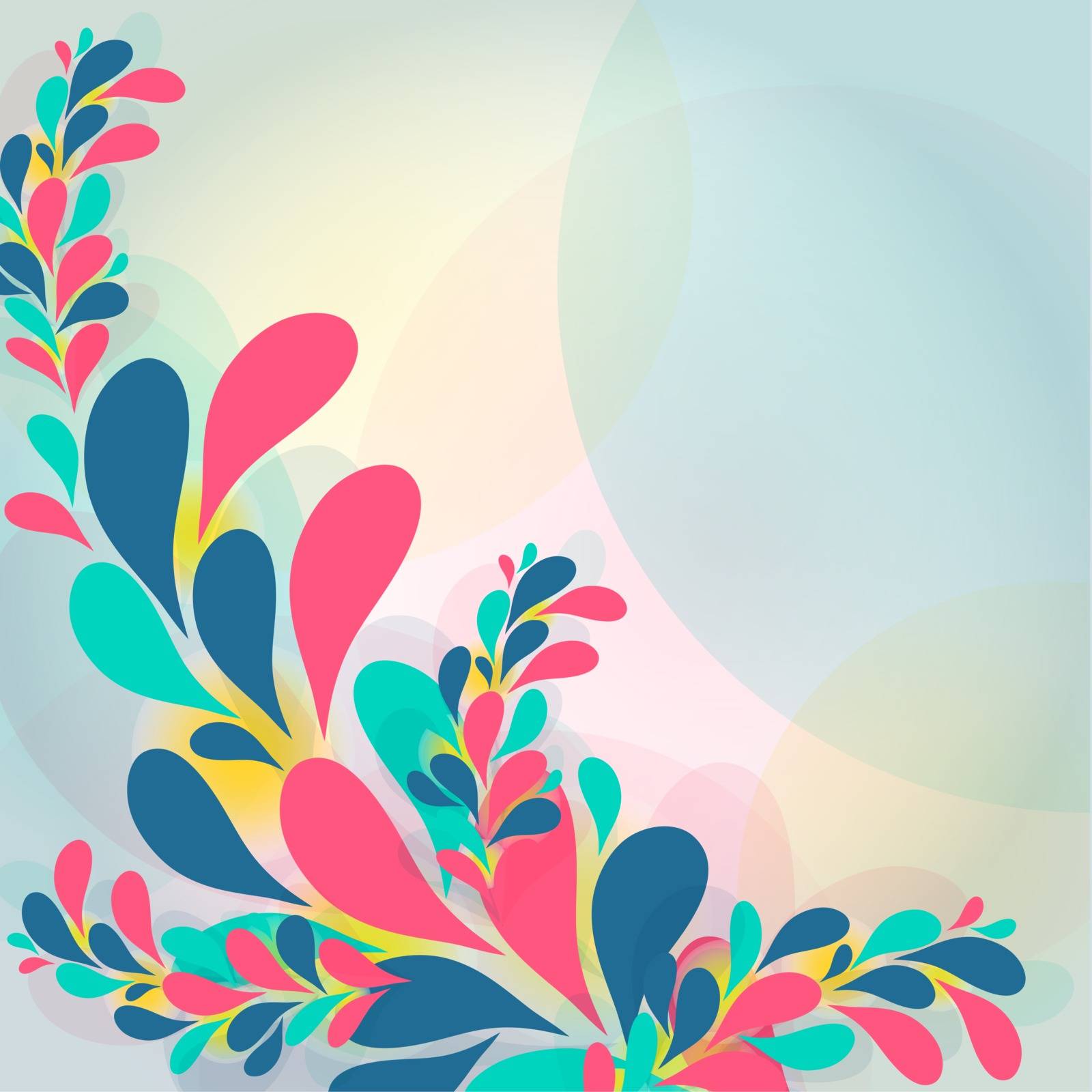 Abstract background with transparent ornament