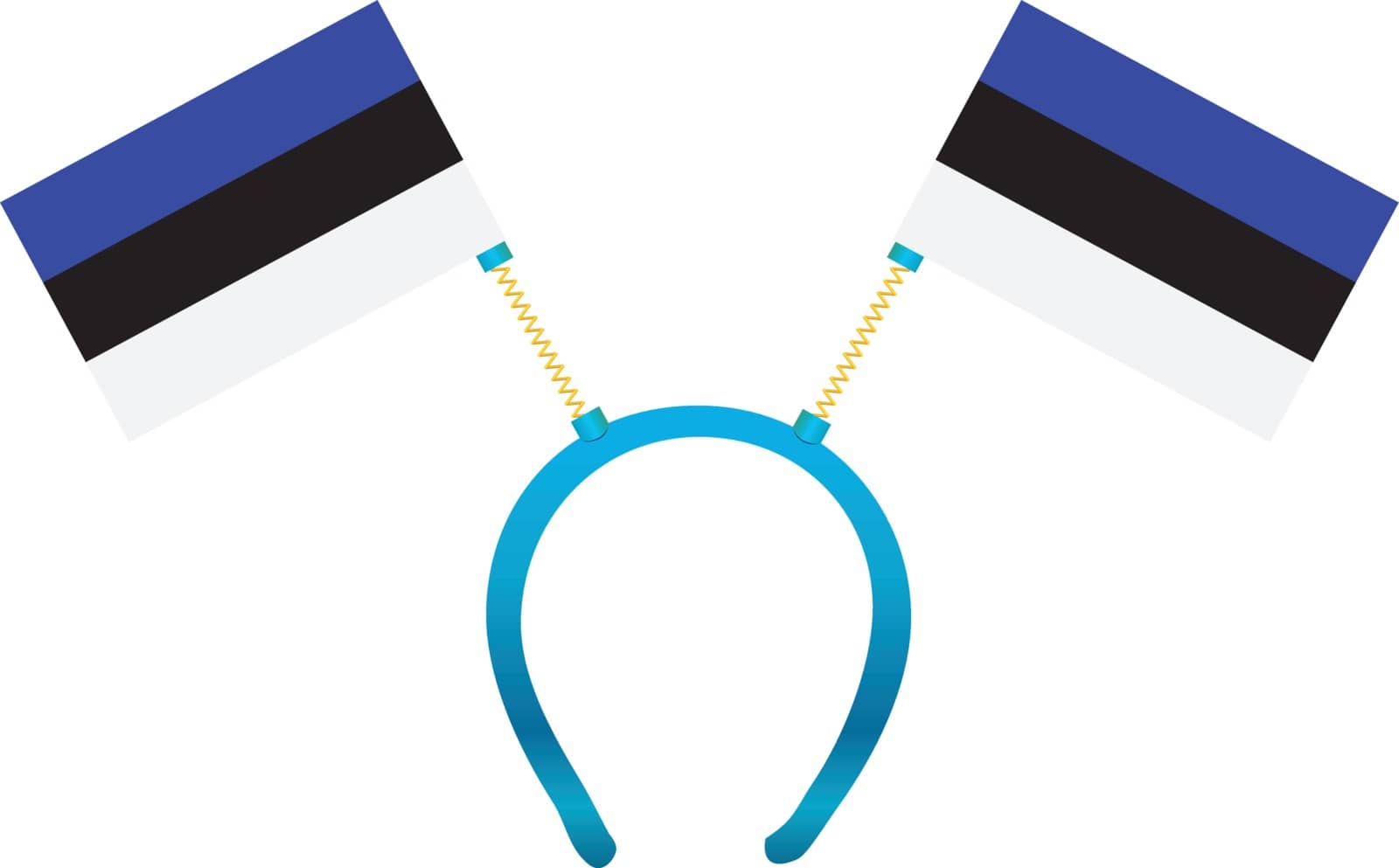 Headgear flag Estonia by VIPDesignUSA