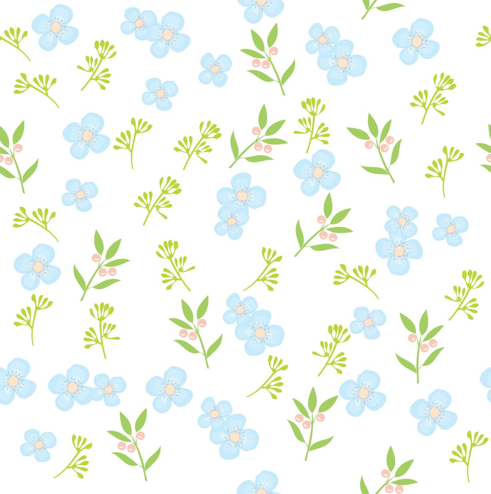 vector illustration of floral background seamless