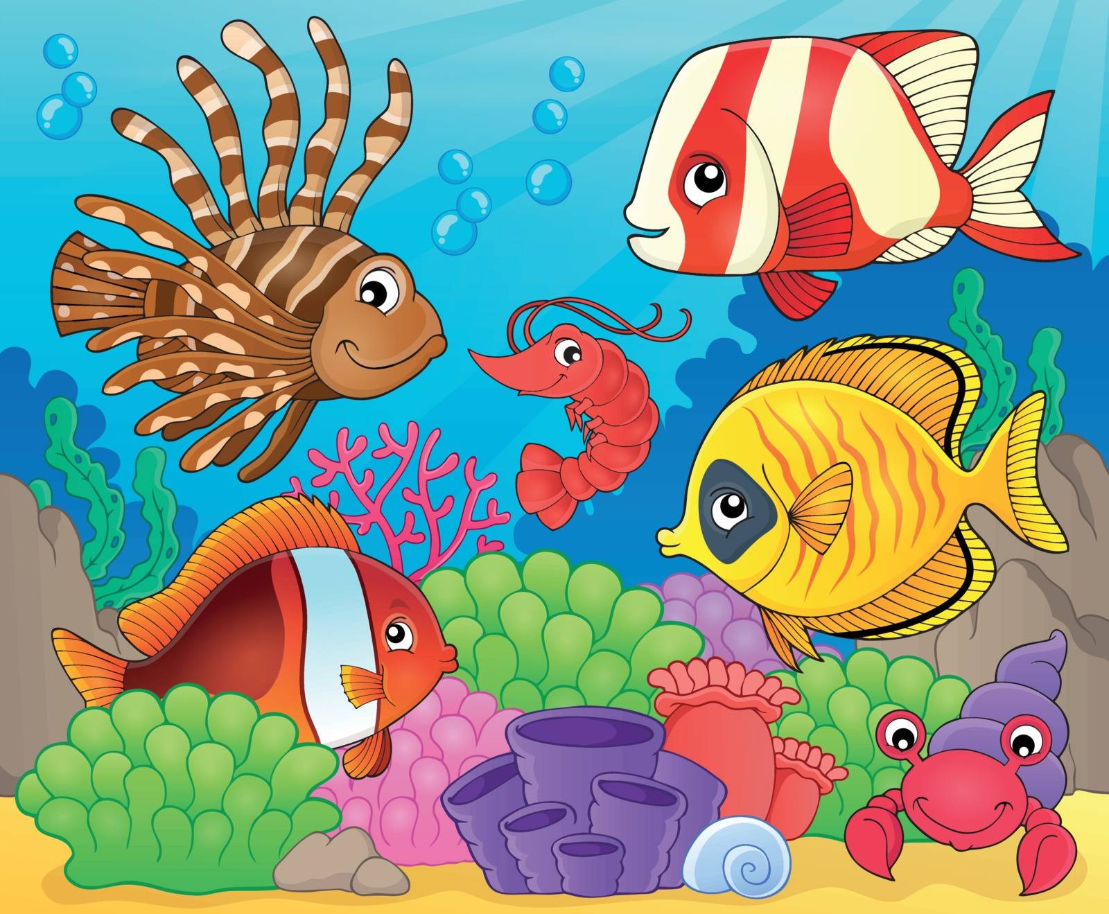 Coral fauna theme image 8 - eps10 vector illustration.