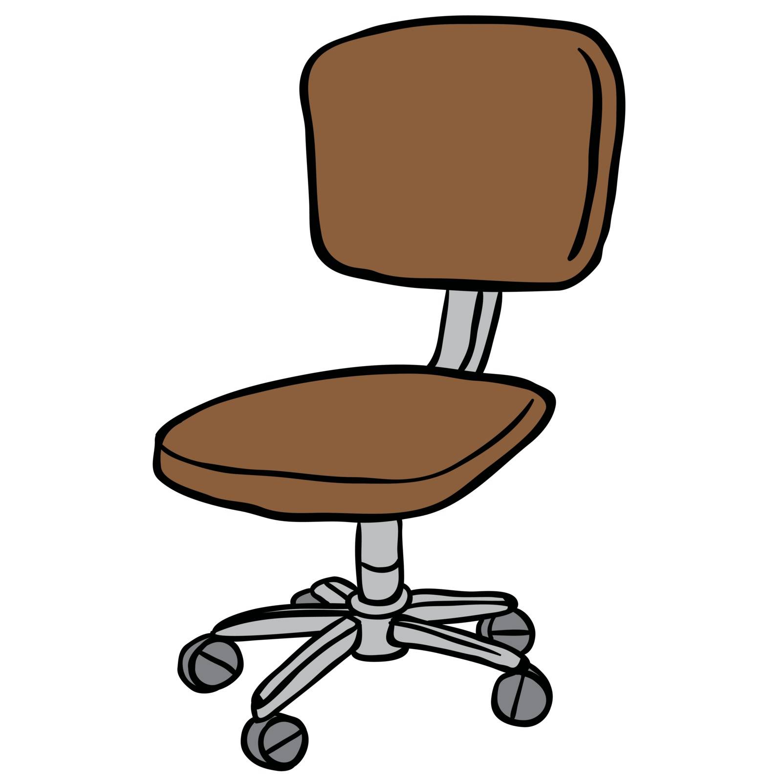 computer chair cartoon