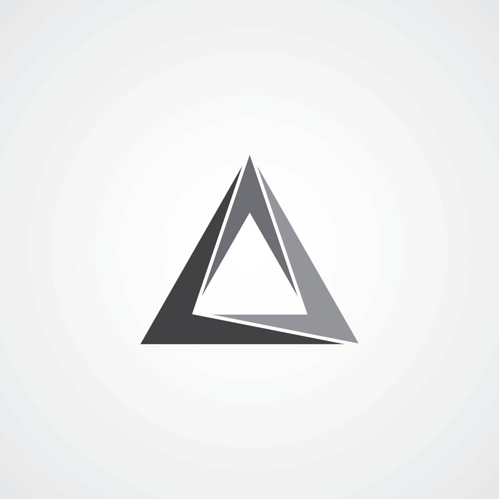 triangle logotype theme vector graphic art illustration