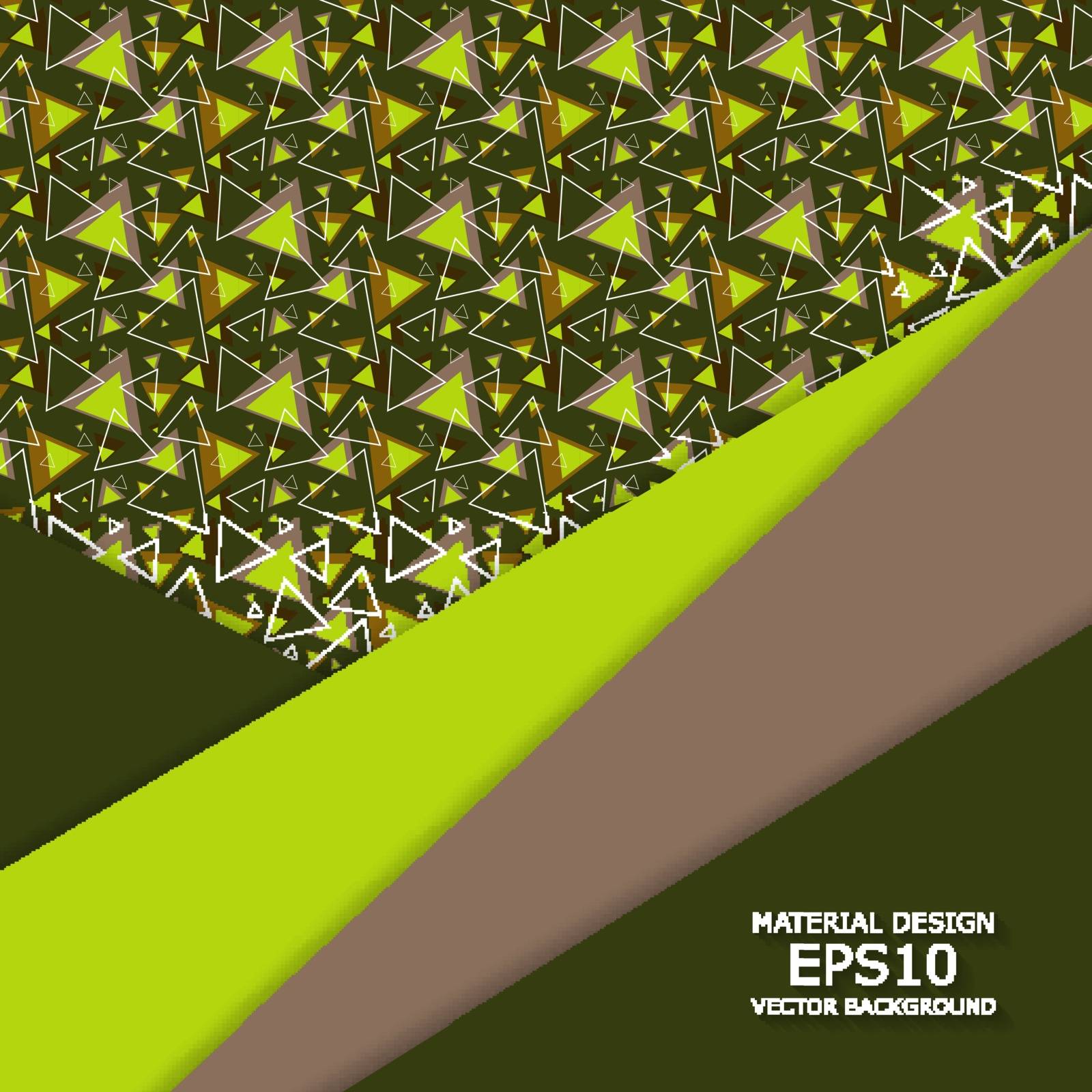 Unusual modern material design vector background over seamless pattern. Geometric shapes. Eps10 vector illustration