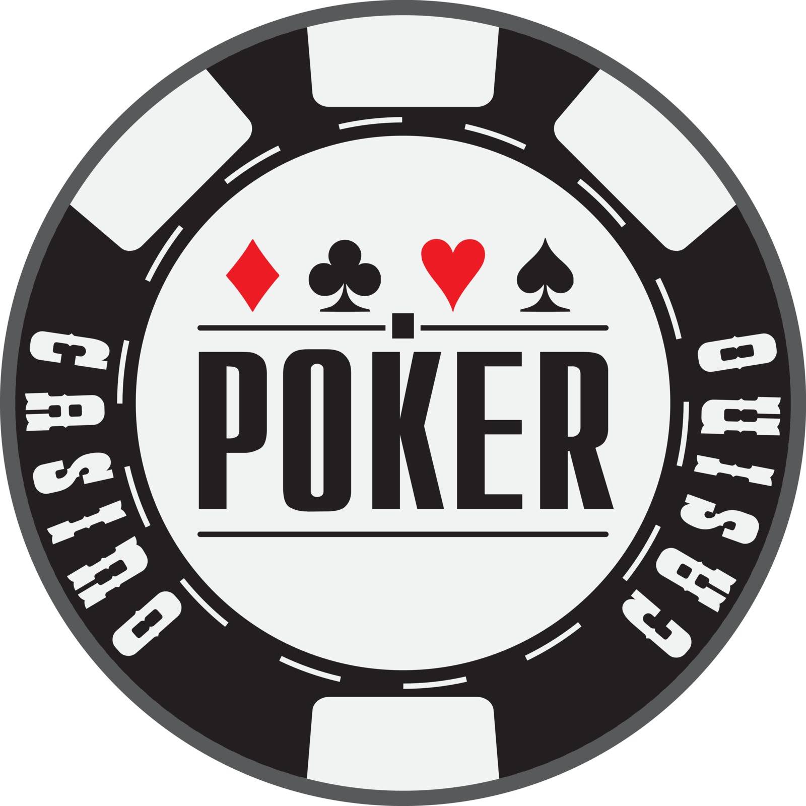 Black casino chips for Poker by VIPDesignUSA