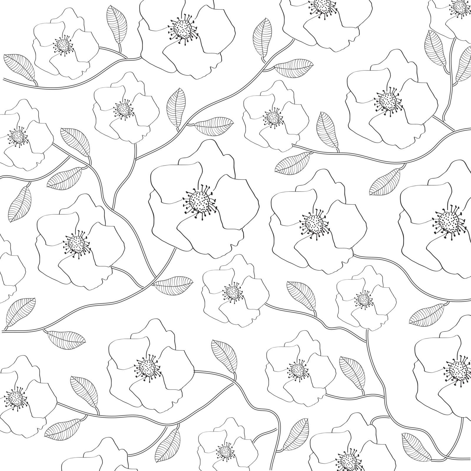 floral background by balasoiu