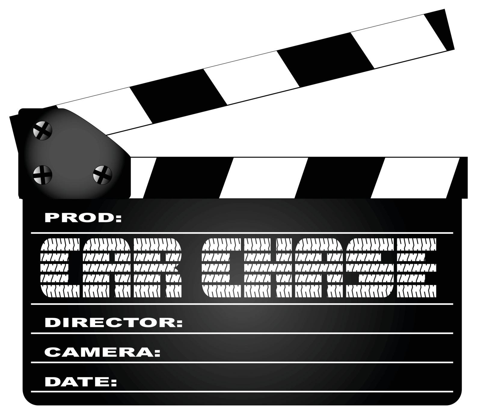 Car Chase Clapperboard by Bigalbaloo