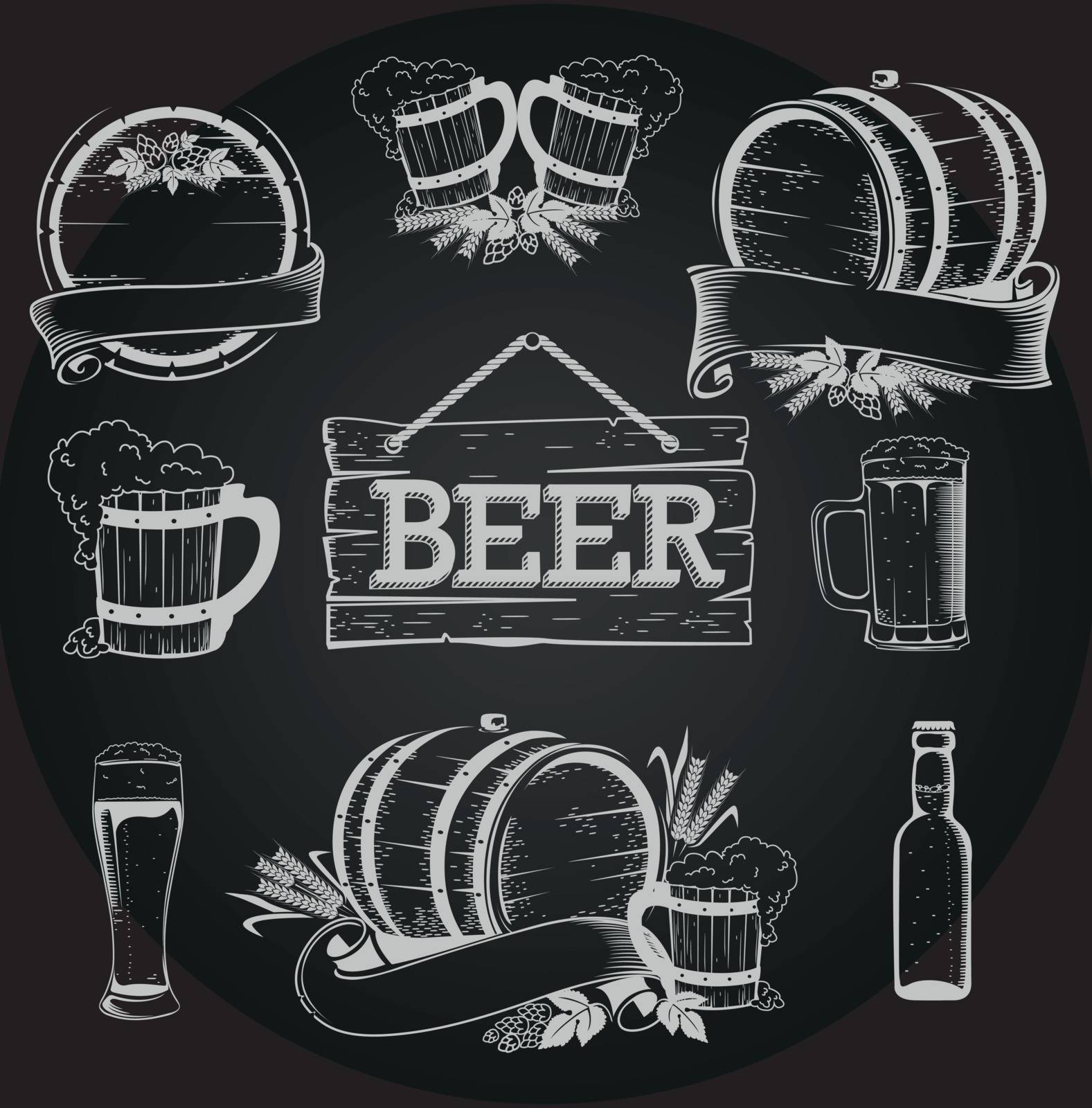 Beer set Isolated items