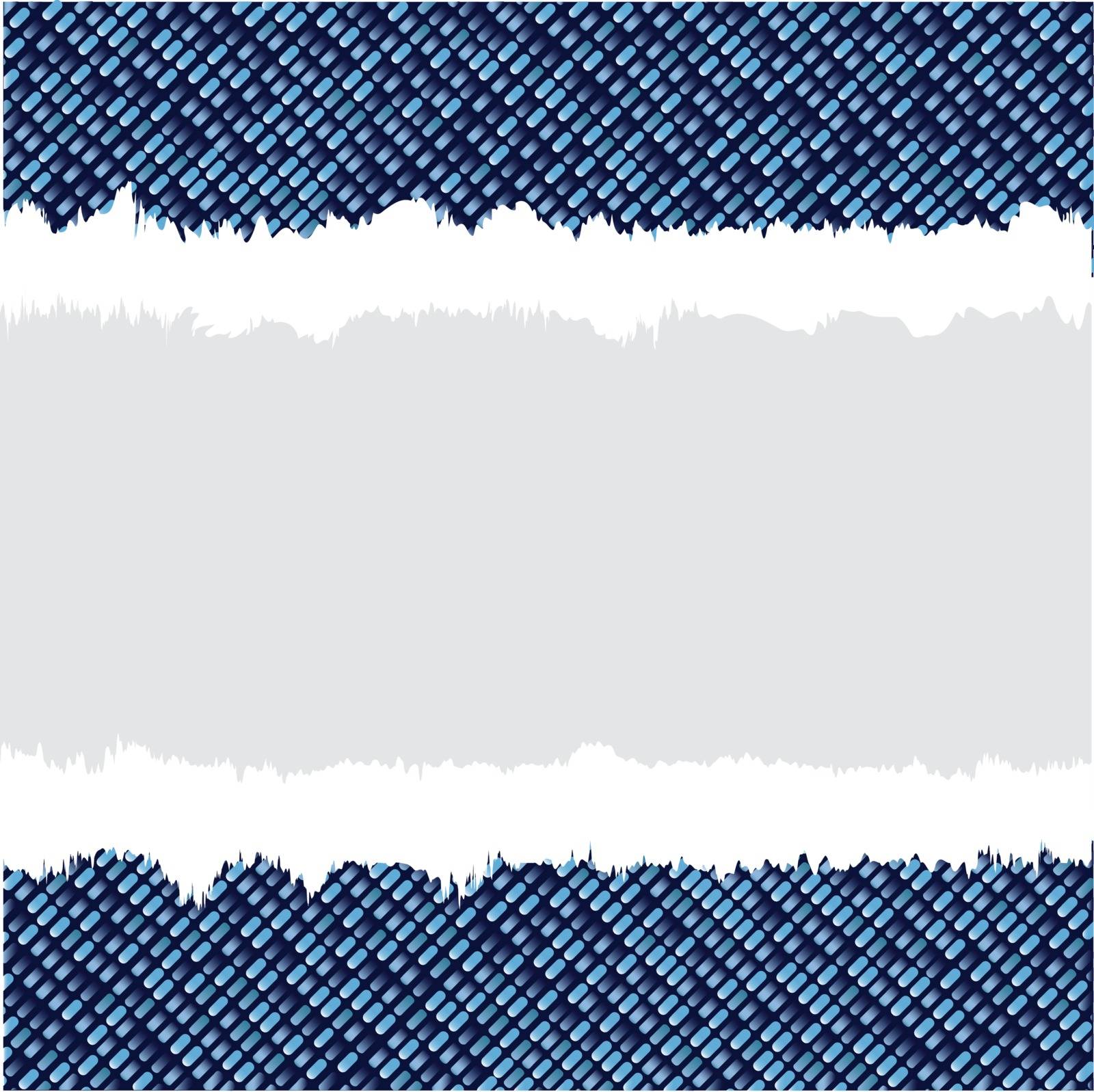A square background in blue denim style with tear copy space