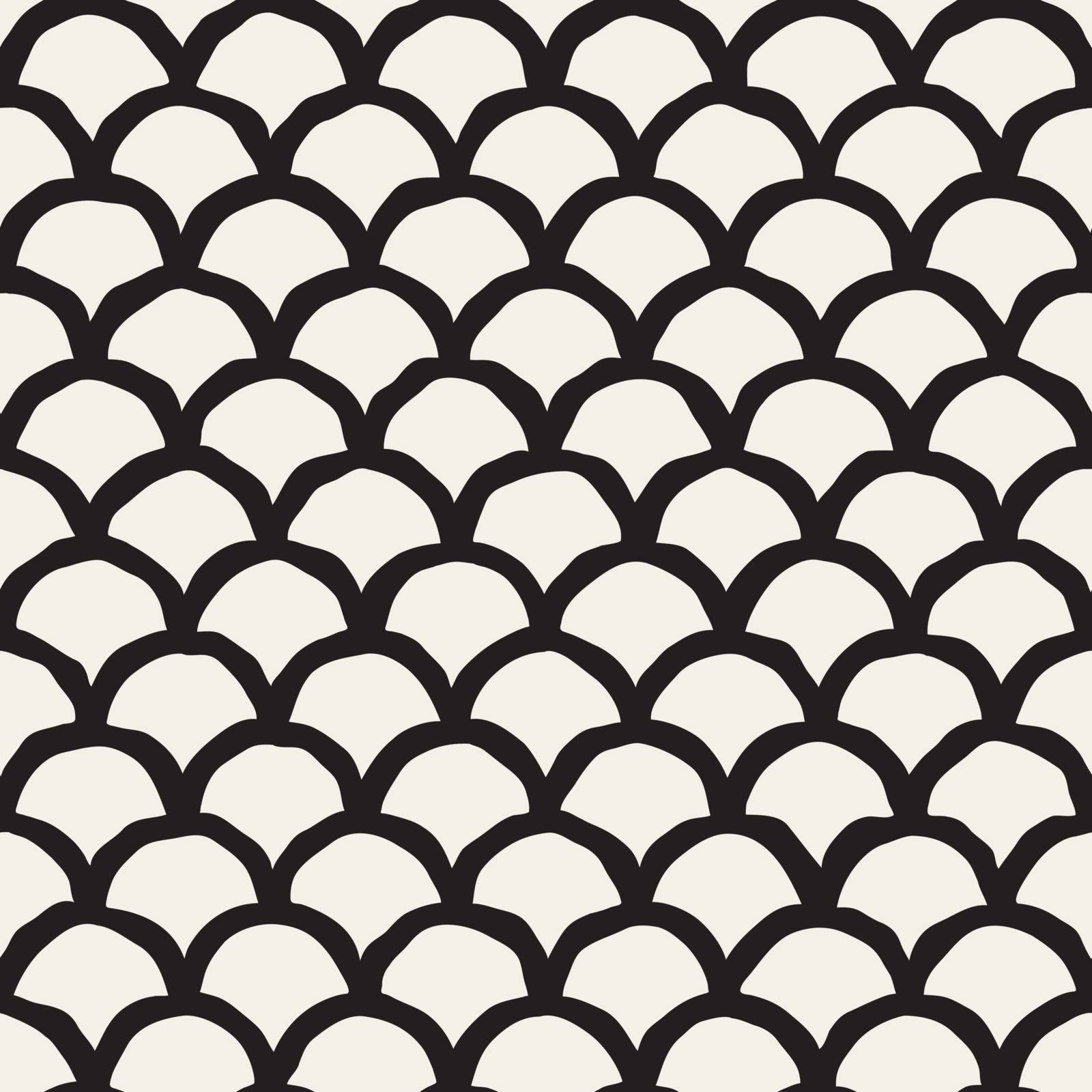 Vector Seamless Rounded Lines Oriental Pattern by Samolevsky