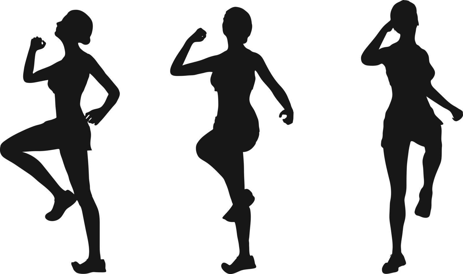 EPS 10 vector illustration of runner silhouette