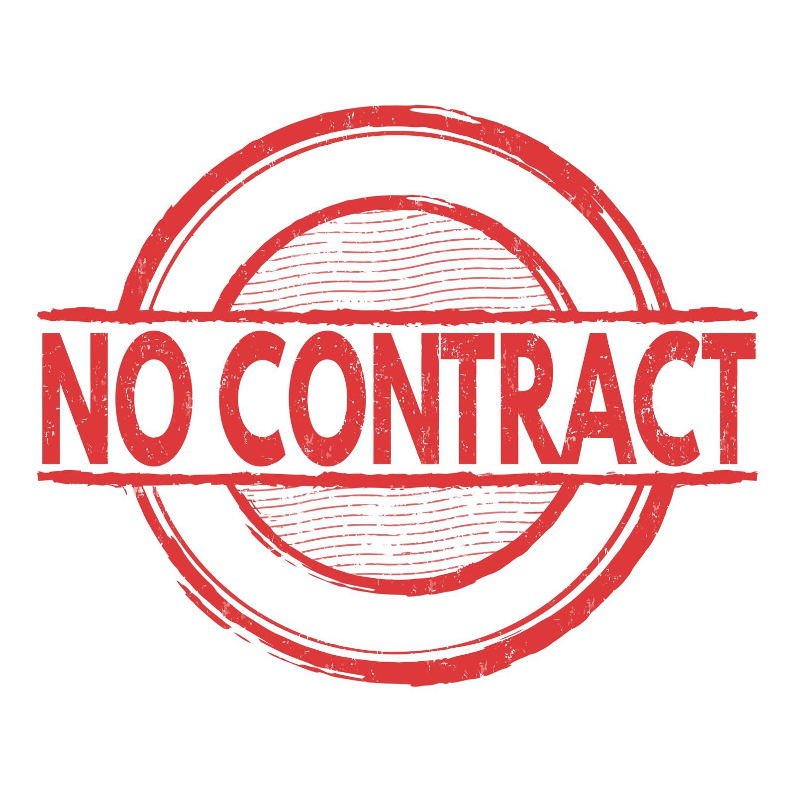 No contract grunge rubber stamp over a white background, vector illustration