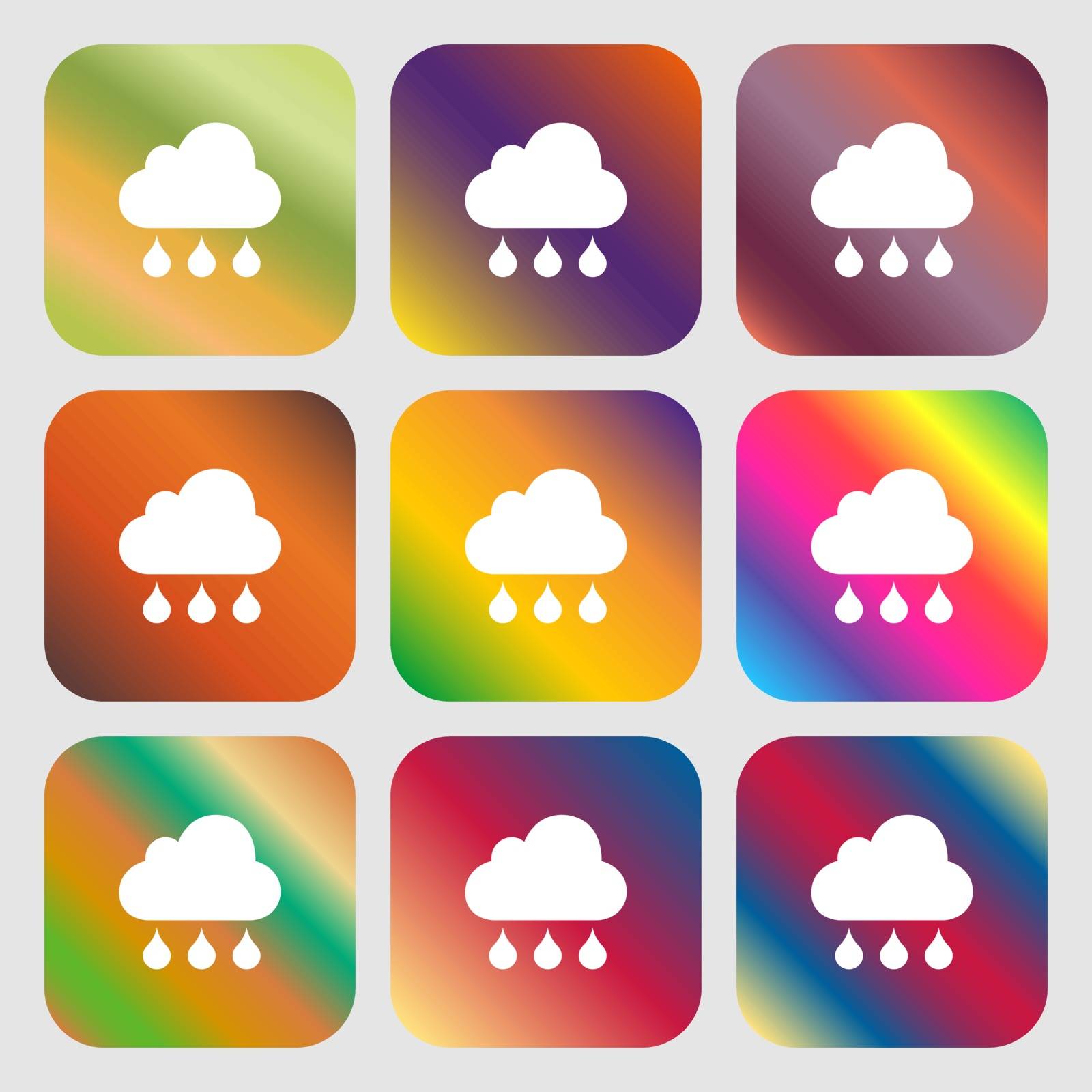 cloud rain icon by serhii_lohvyniuk