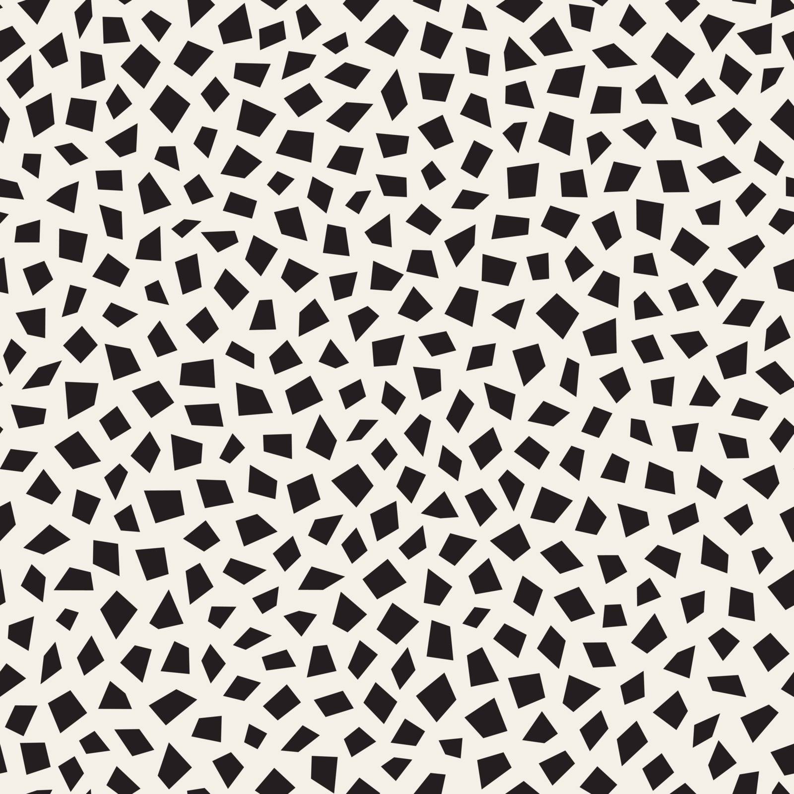 Vector Seamless Black and White Scattered Rectangles Pattern by Samolevsky