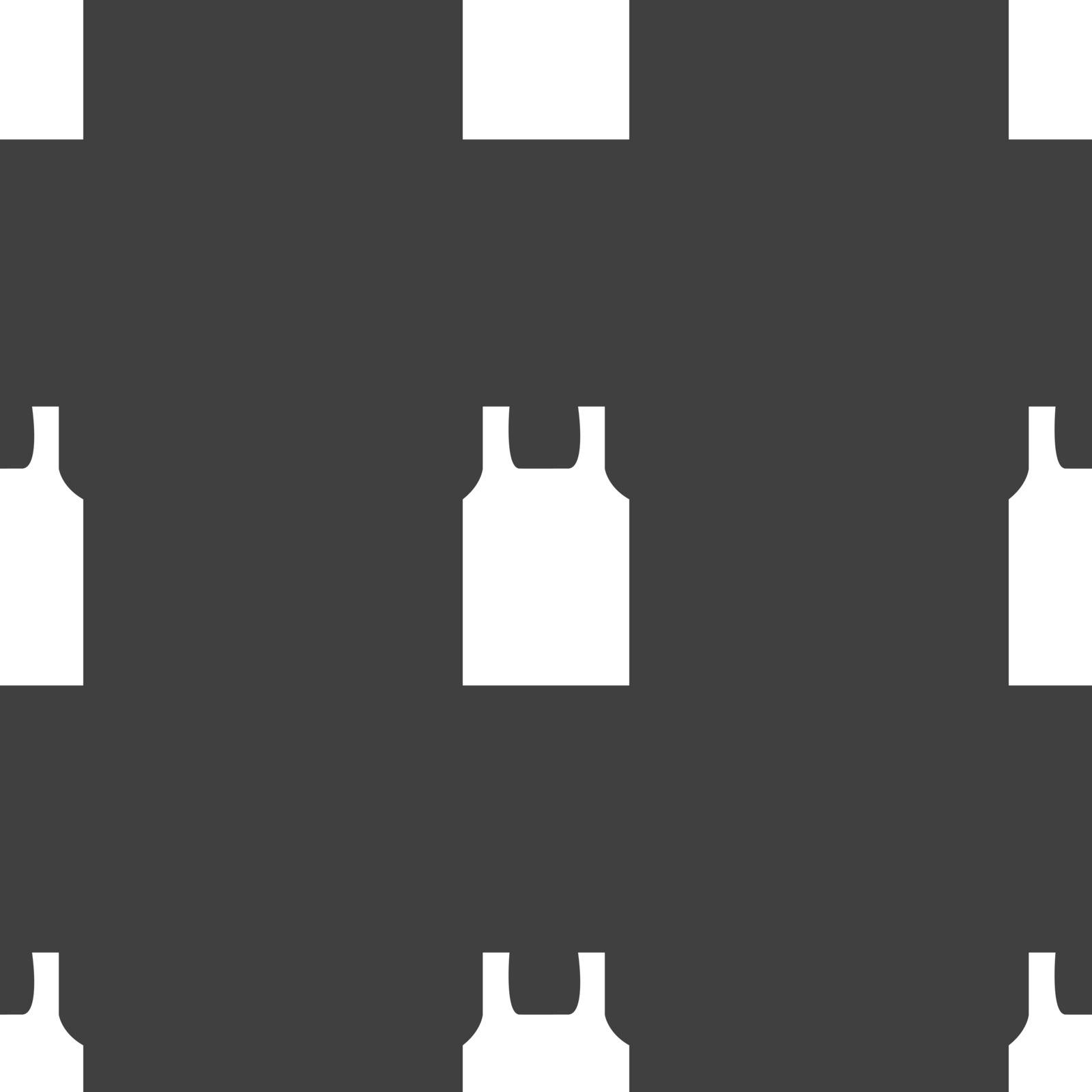 Working vest icon sign. Seamless pattern on a gray background. Vector by serhii_lohvyniuk