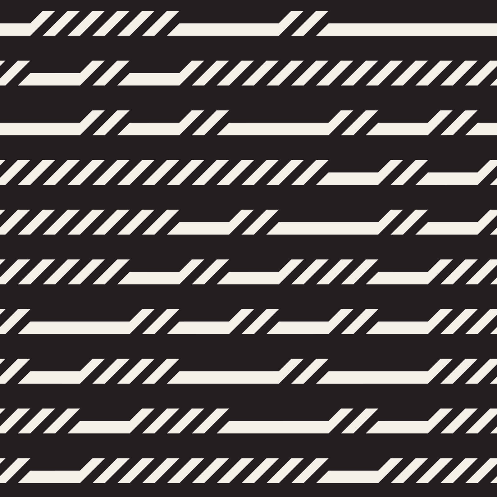 Vector Seamless Rectangular Horizontal Lines Irregular Geometric Pattern by CreatorsClub